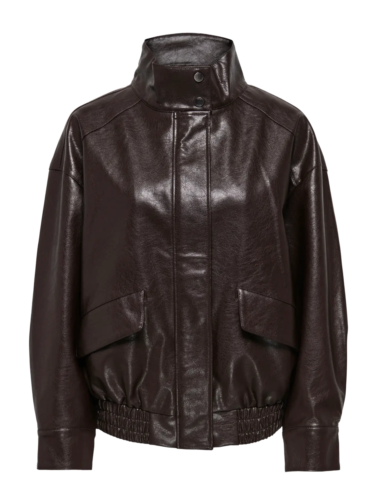 ONLY ONLJULIA FAUX LEATHER OVZ. BOMBER OTW - ONLY - CHOCOLATE TORTE / brown