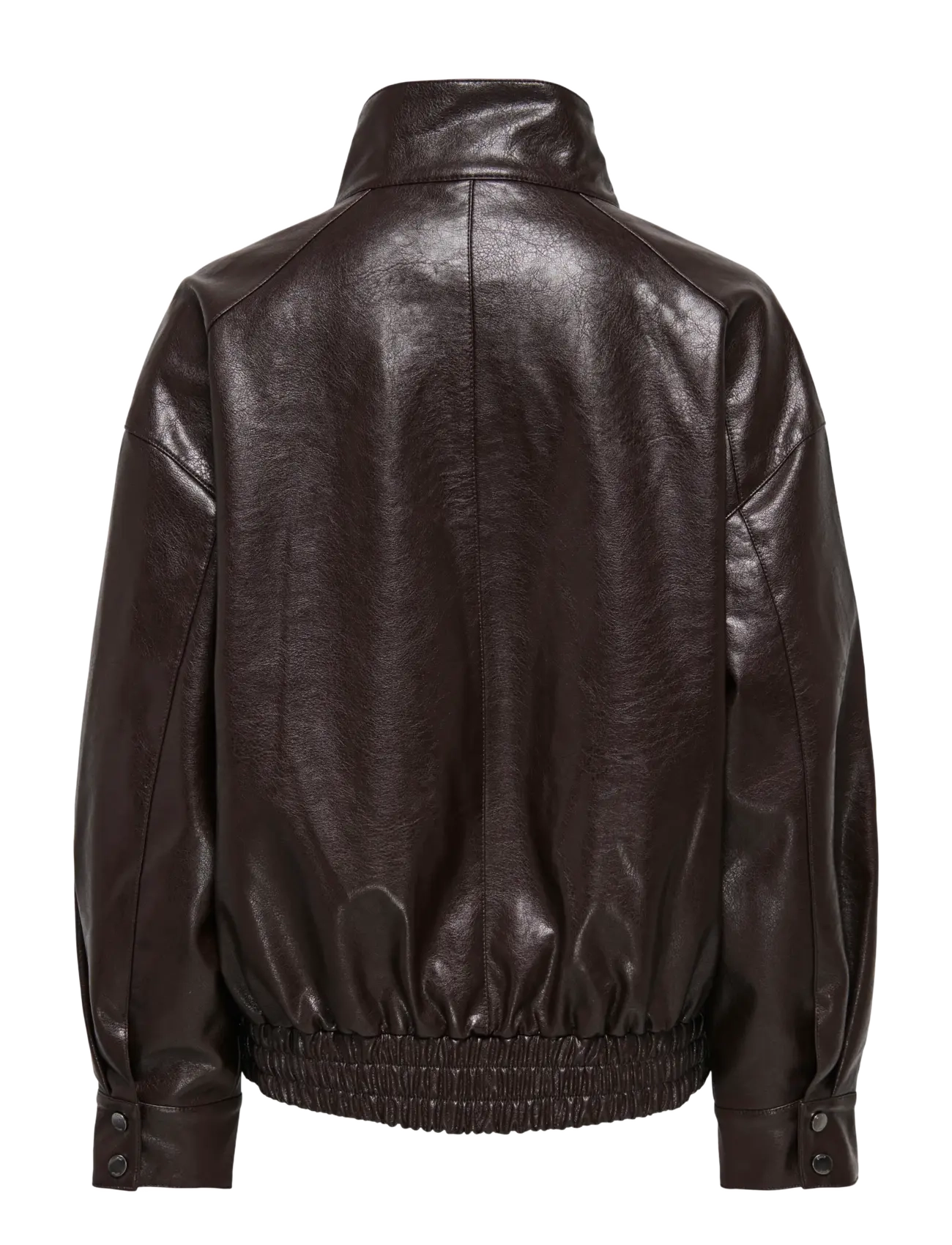 ONLY - ONLJULIA FAUX LEATHER OVZ. BOMBER OTW - forårsjakker - chocolate torte - 2