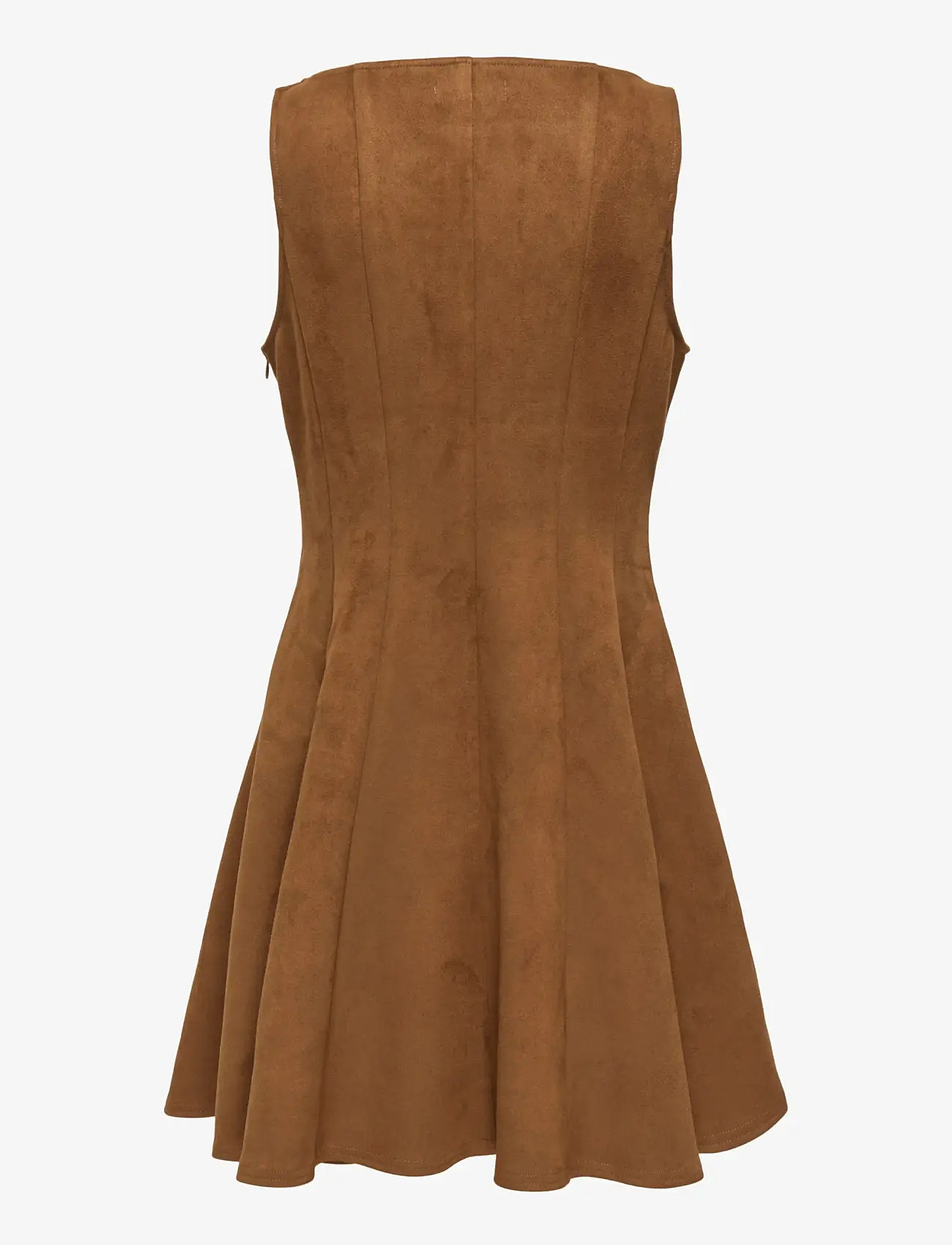 ONLY - ONLYLVA LIFE FAUX SU PEPLUM DRESS PNT OX - festkjoler - toffee - 1