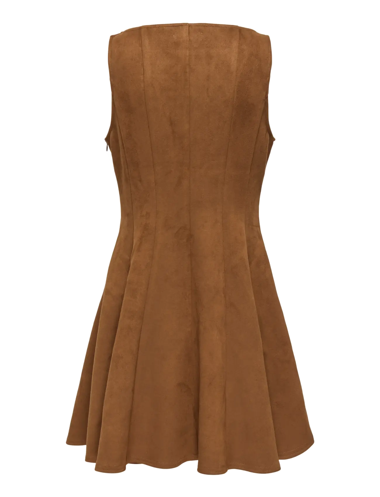 ONLY - ONLYLVA LIFE FAUX SU PEPLUM DRESS PNT OX - robes de fête - toffee - 1