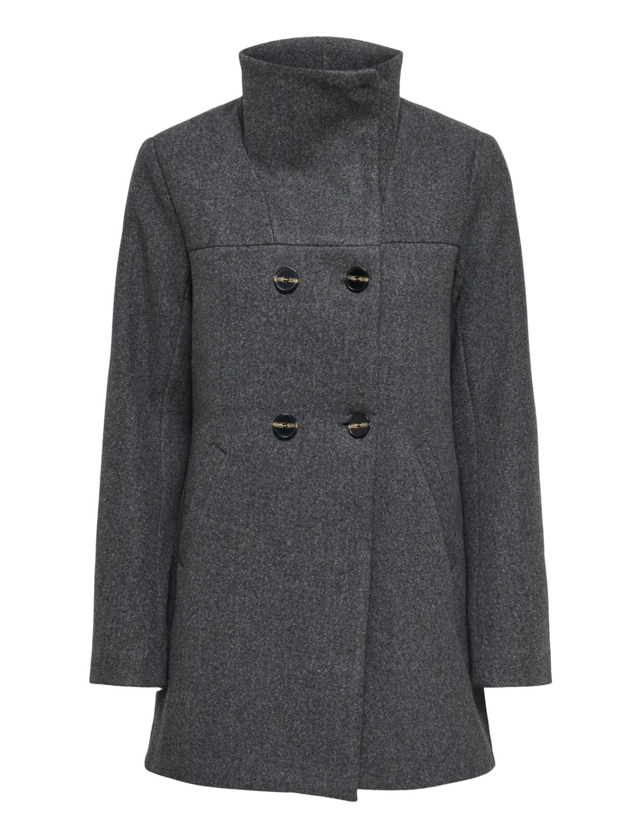 ONLY - ONLBLAKE SOPHIA COAT OTW NOOS - coats - dark grey melange - 1