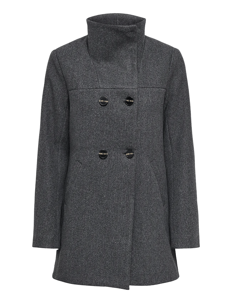 ONLY - ONLBLAKE SOPHIA COAT OTW NOOS - coats - dark grey melange - 1