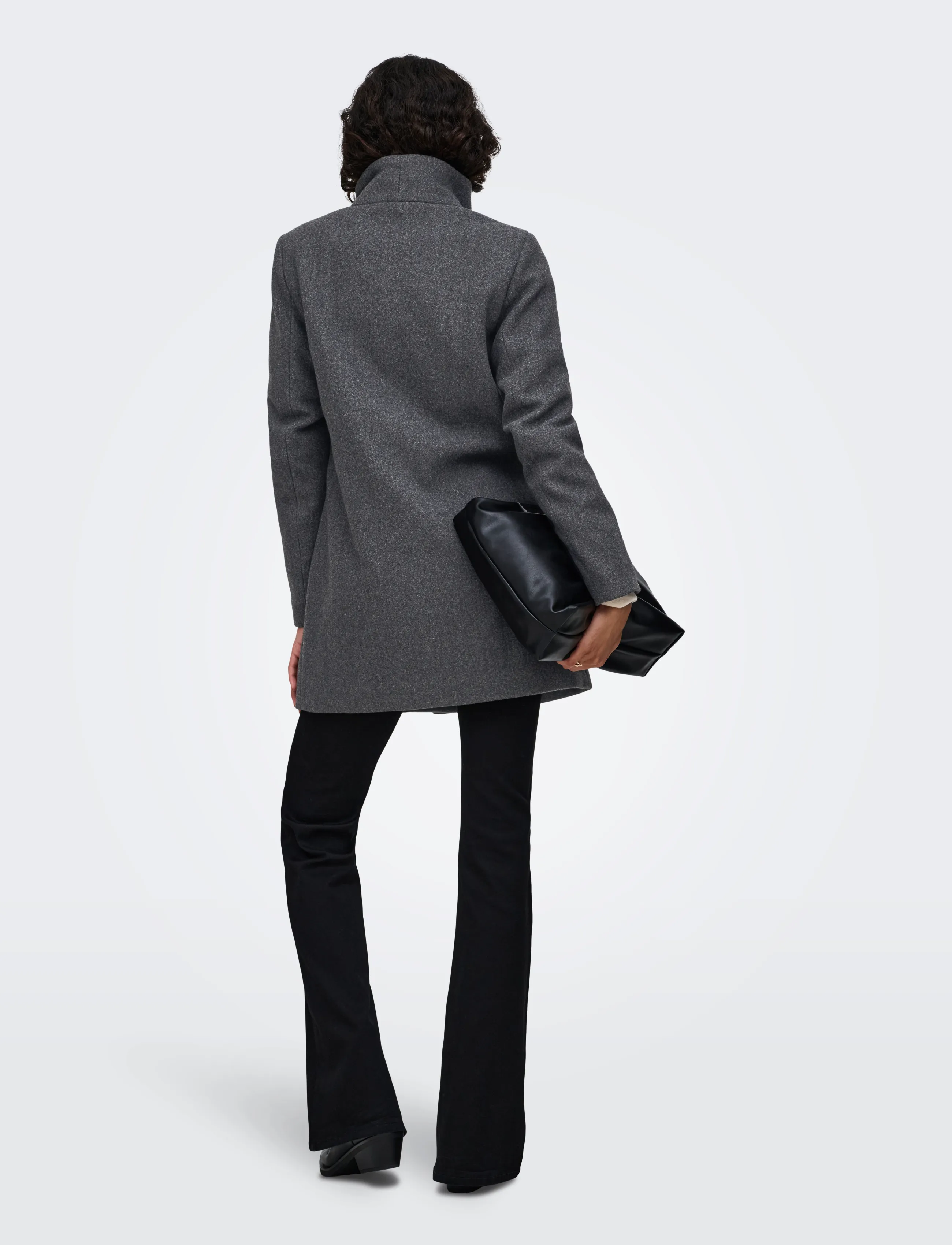 ONLY - ONLBLAKE SOPHIA COAT OTW NOOS - coats - dark grey melange - 3