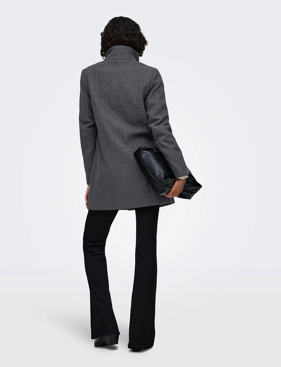 ONLY - ONLBLAKE SOPHIA COAT OTW NOOS - coats - dark grey melange - 3