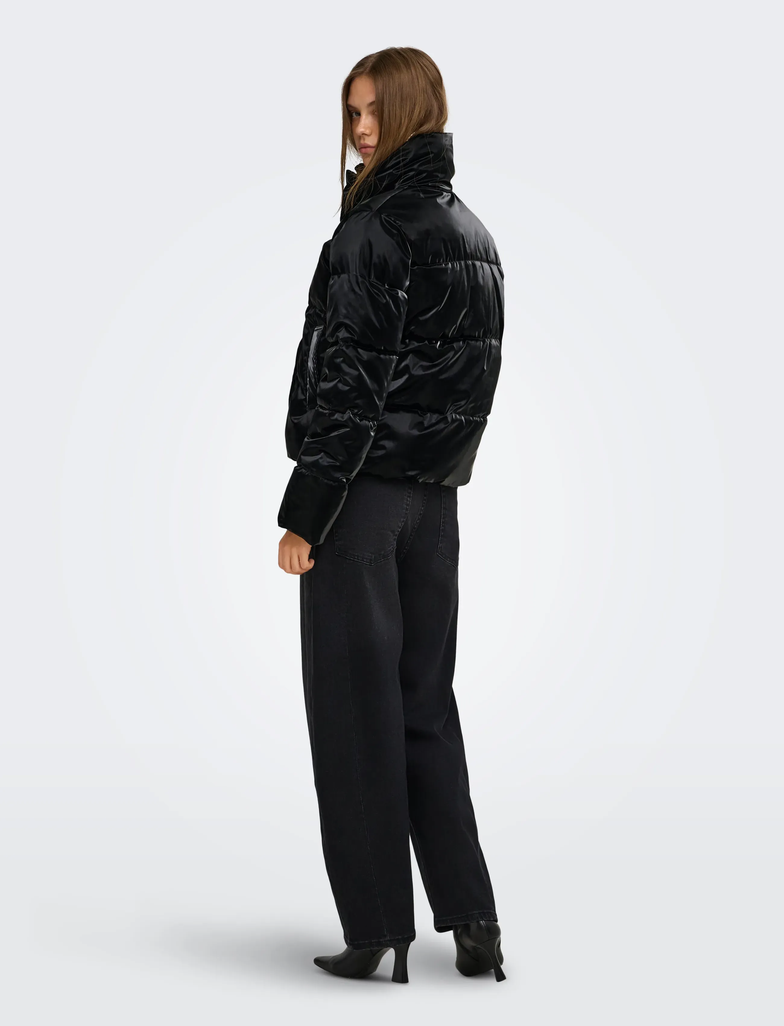 ONLY - ONLBERGEN SHINY JACKET CC OTW - black - 3