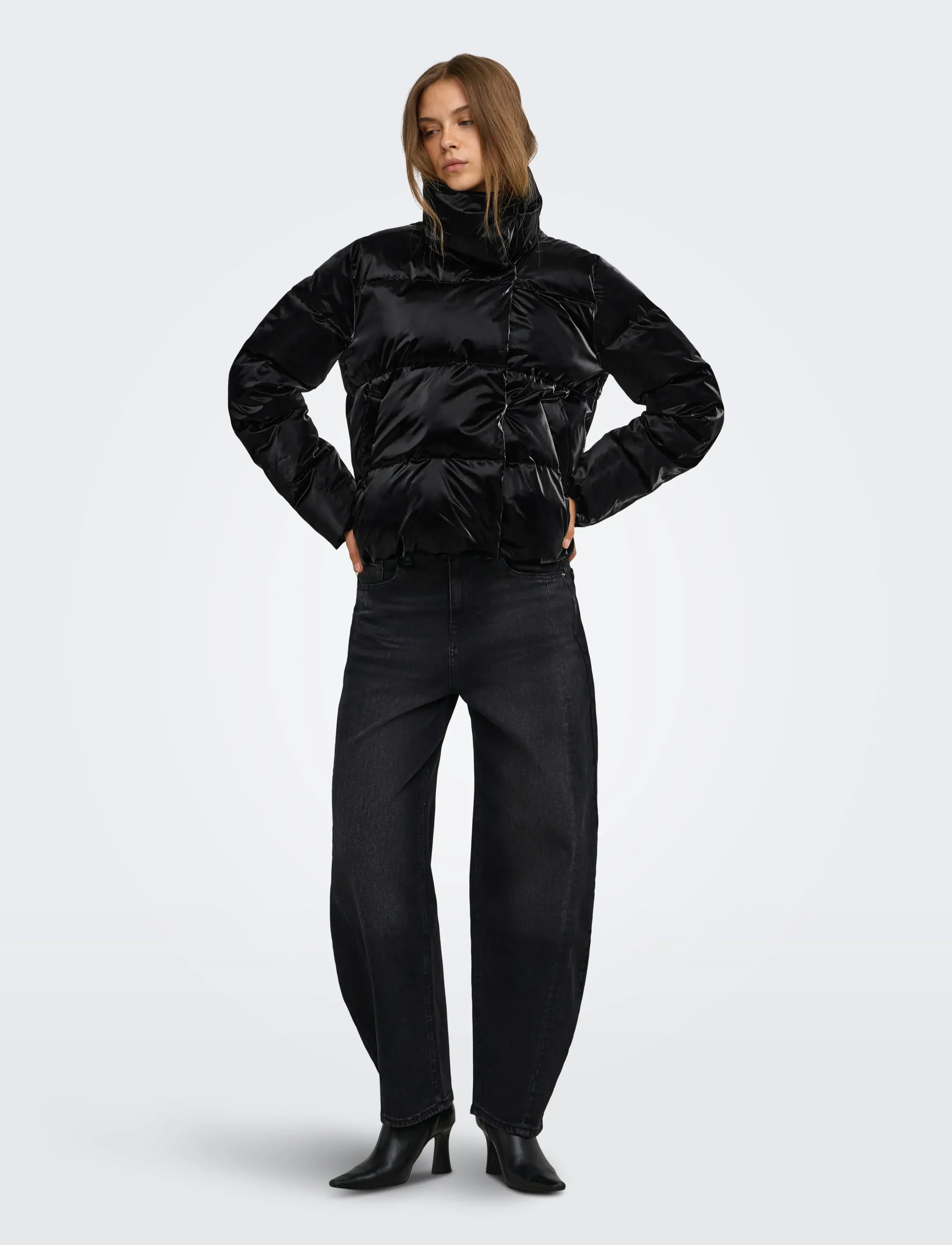 ONLY - ONLBERGEN SHINY JACKET CC OTW - black - 4