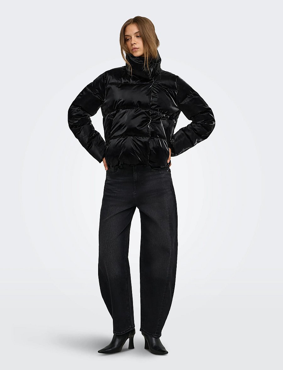 ONLY - ONLBERGEN SHINY JACKET CC OTW - black - 4