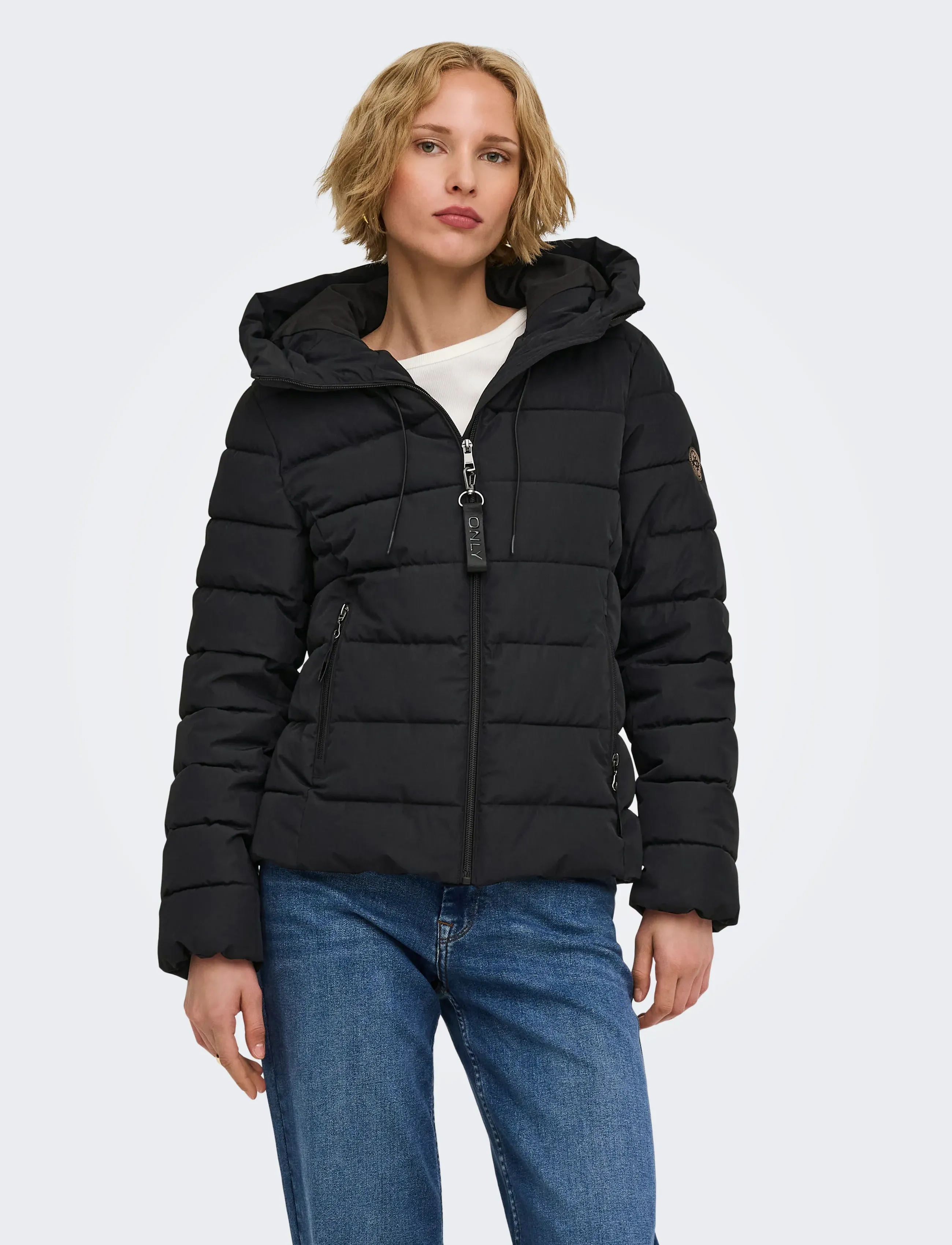 ONLY ONLDOYLE PUFFER JACKET CC OTW - Jung - BLACK / black