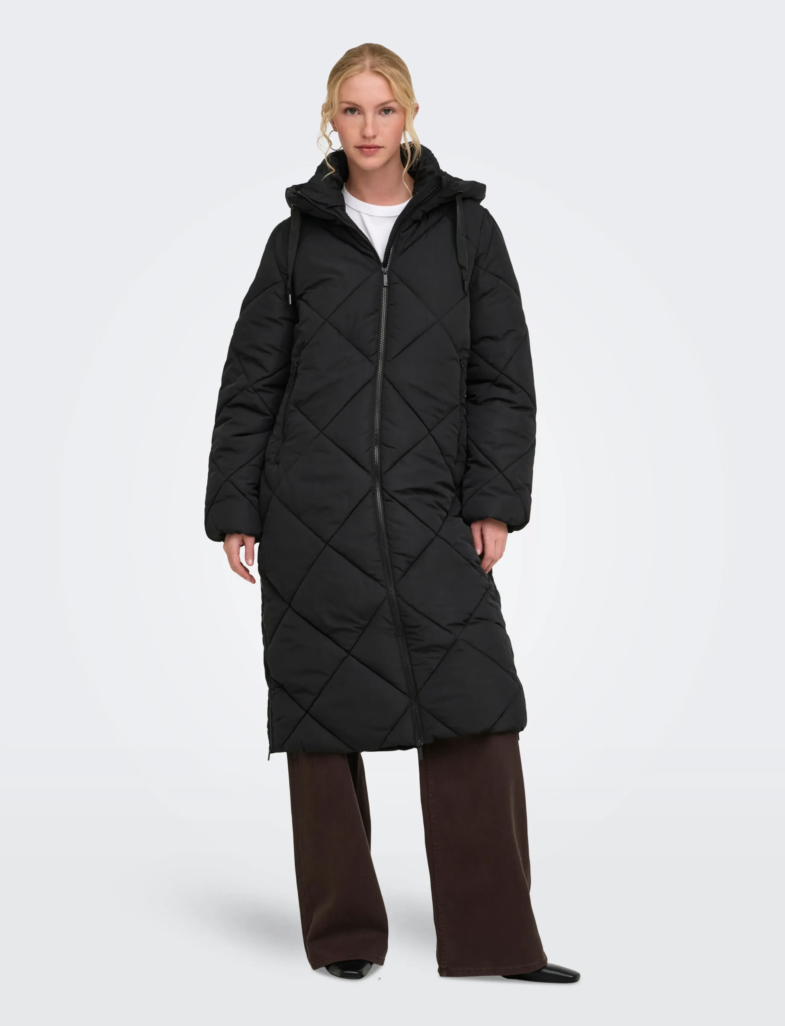 ONLY ONLMAGGI LONG HOOD PUFFER CC OTW - Vinterjakker - BLACK / black