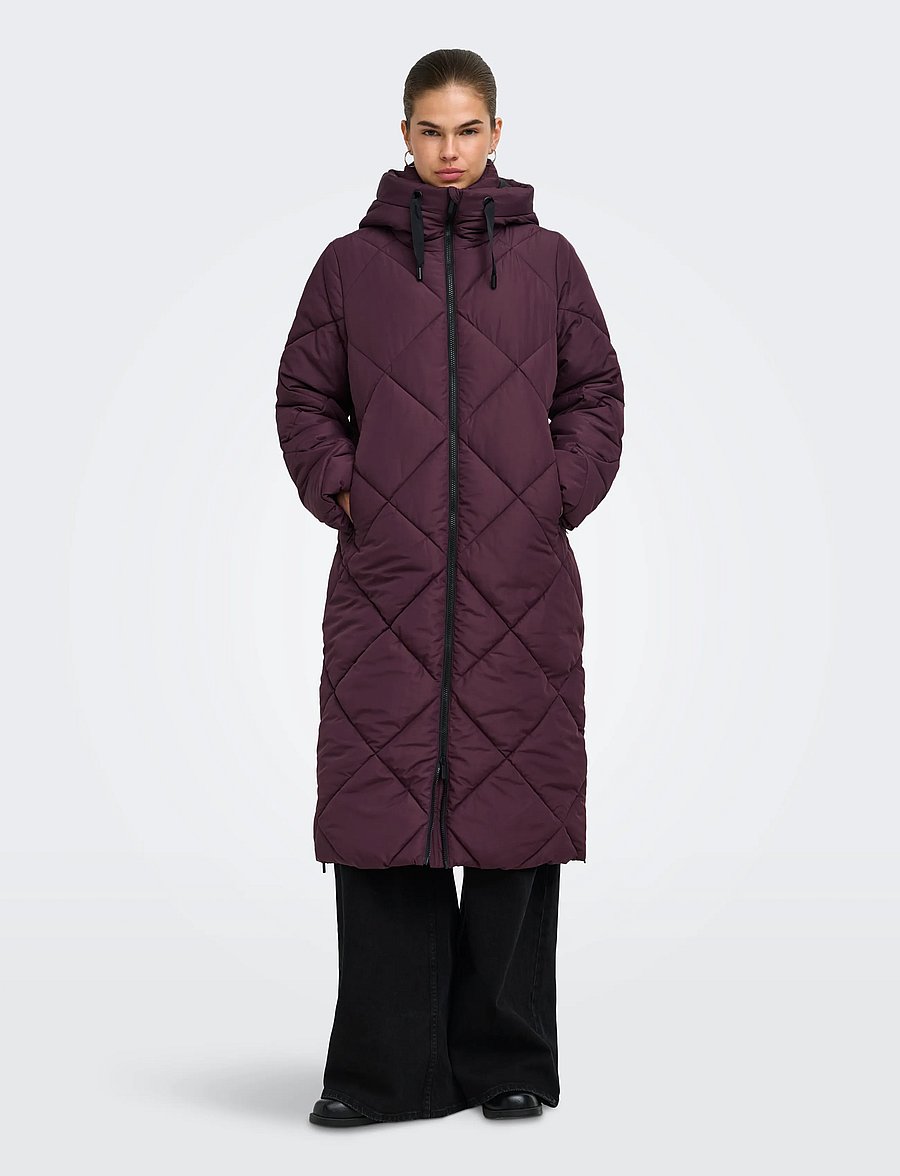 ONLY - ONLMAGGI LONG HOOD PUFFER CC OTW - winter jacket - fudge - 0