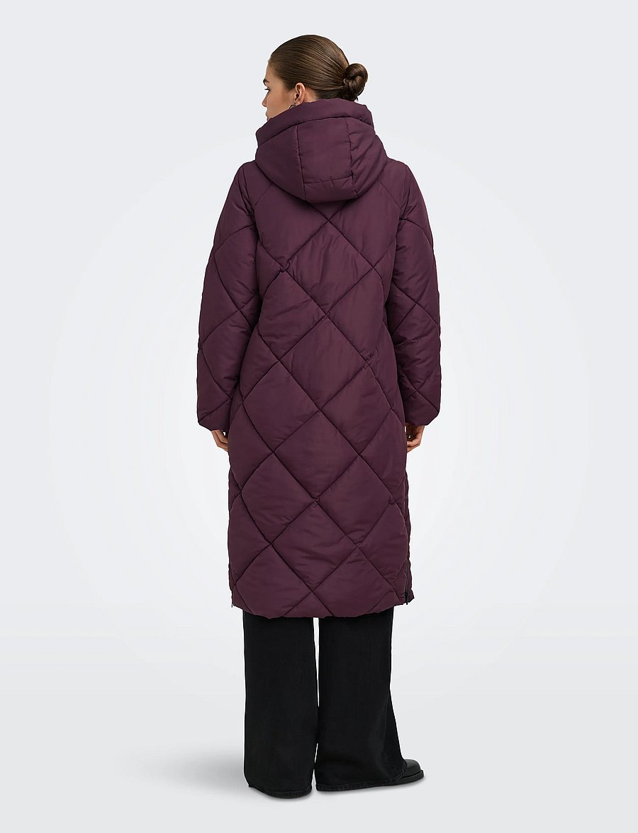 ONLY - ONLMAGGI LONG HOOD PUFFER CC OTW - winter jacket - fudge - 3