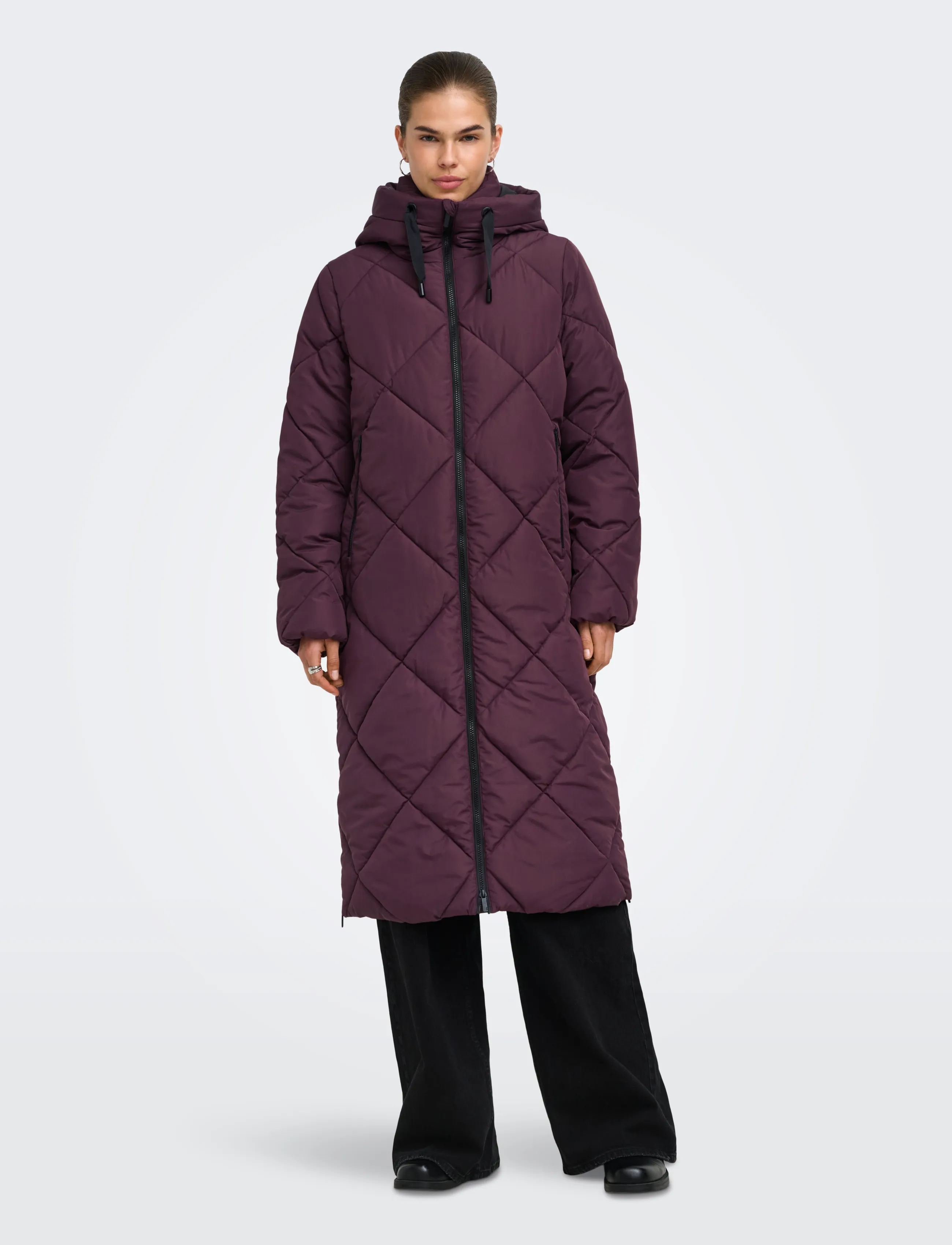 ONLY - ONLMAGGI LONG HOOD PUFFER CC OTW - winter jacket - fudge - 4