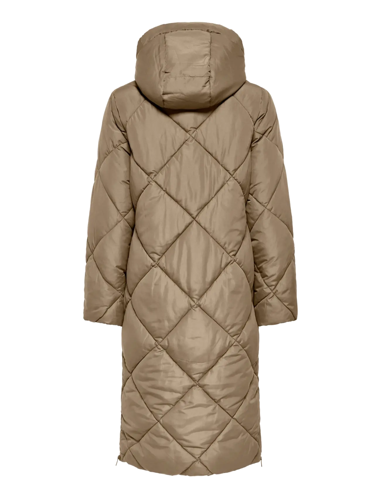 ONLY - ONLMAGGI LONG HOOD PUFFER CC OTW - quilted jackets - silver mink - 1