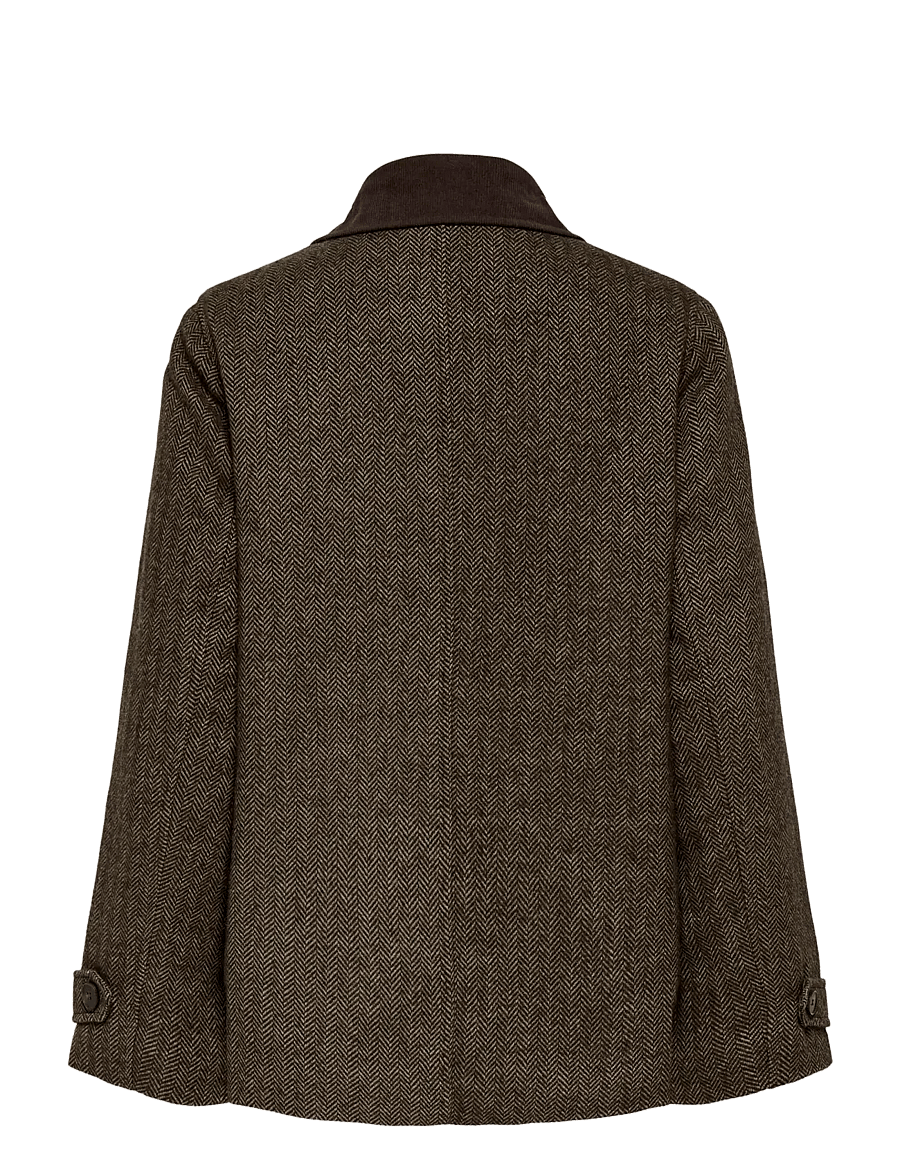 ONLY - ONLBEAU CORD JACKET CC OTW - hot fudge - 2