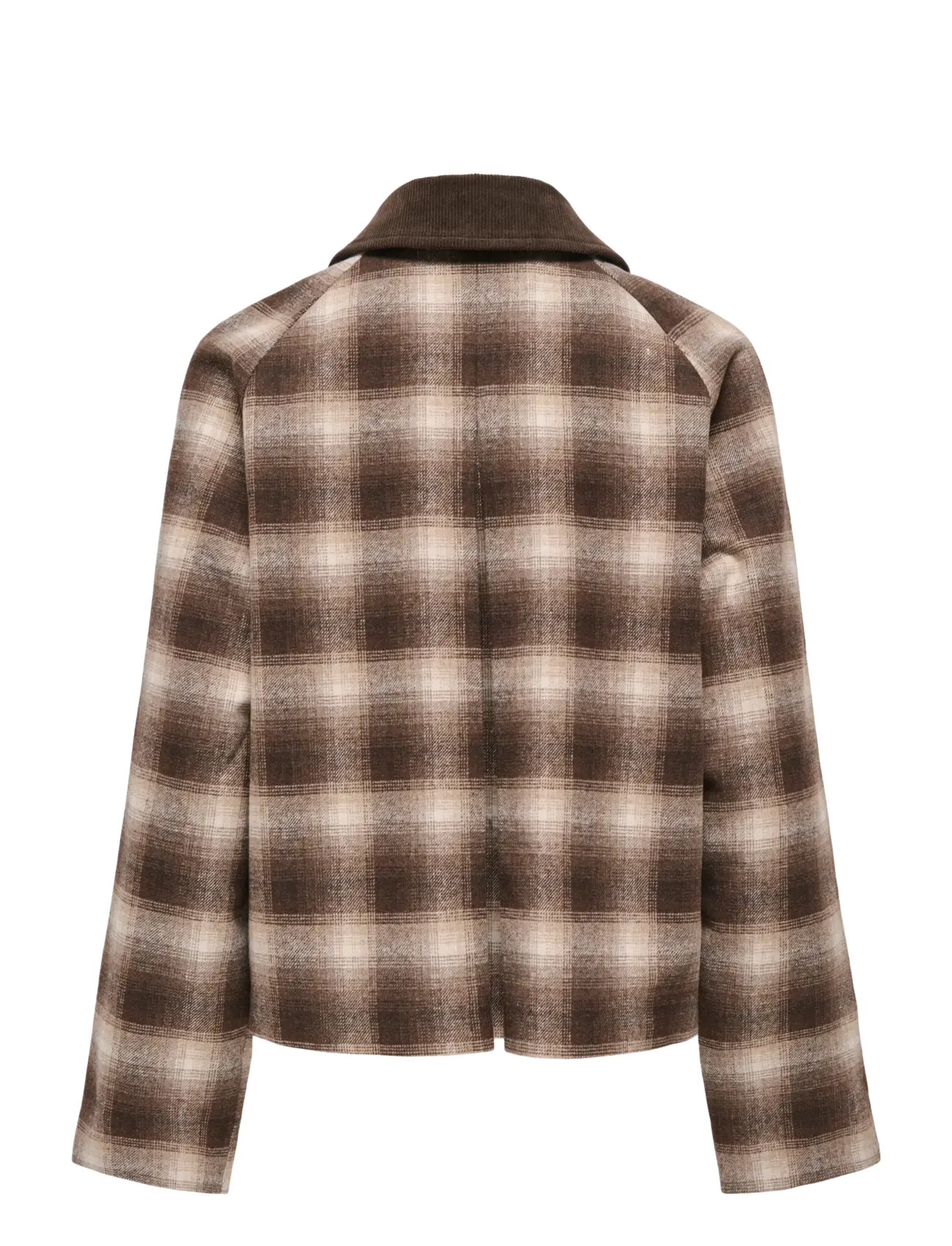 ONLY - ONLKINE CHECKED CORD JACKET CC OTW - winterjacken - chocolate martini - 2