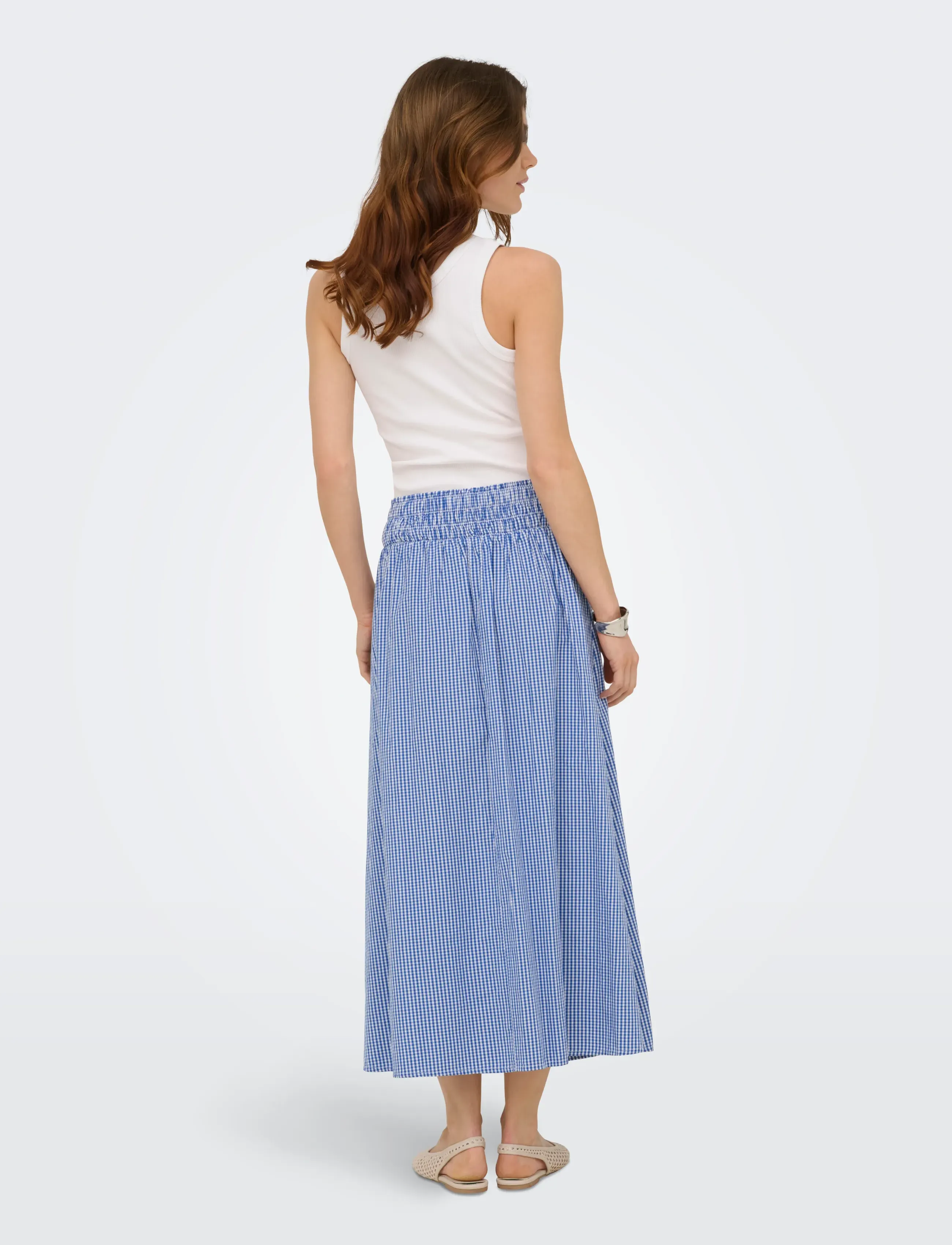 ONLY - ONLTAMARI SMOCK LONG SKIRT CS WVN - maxi nederdele - blue bonnet - 3