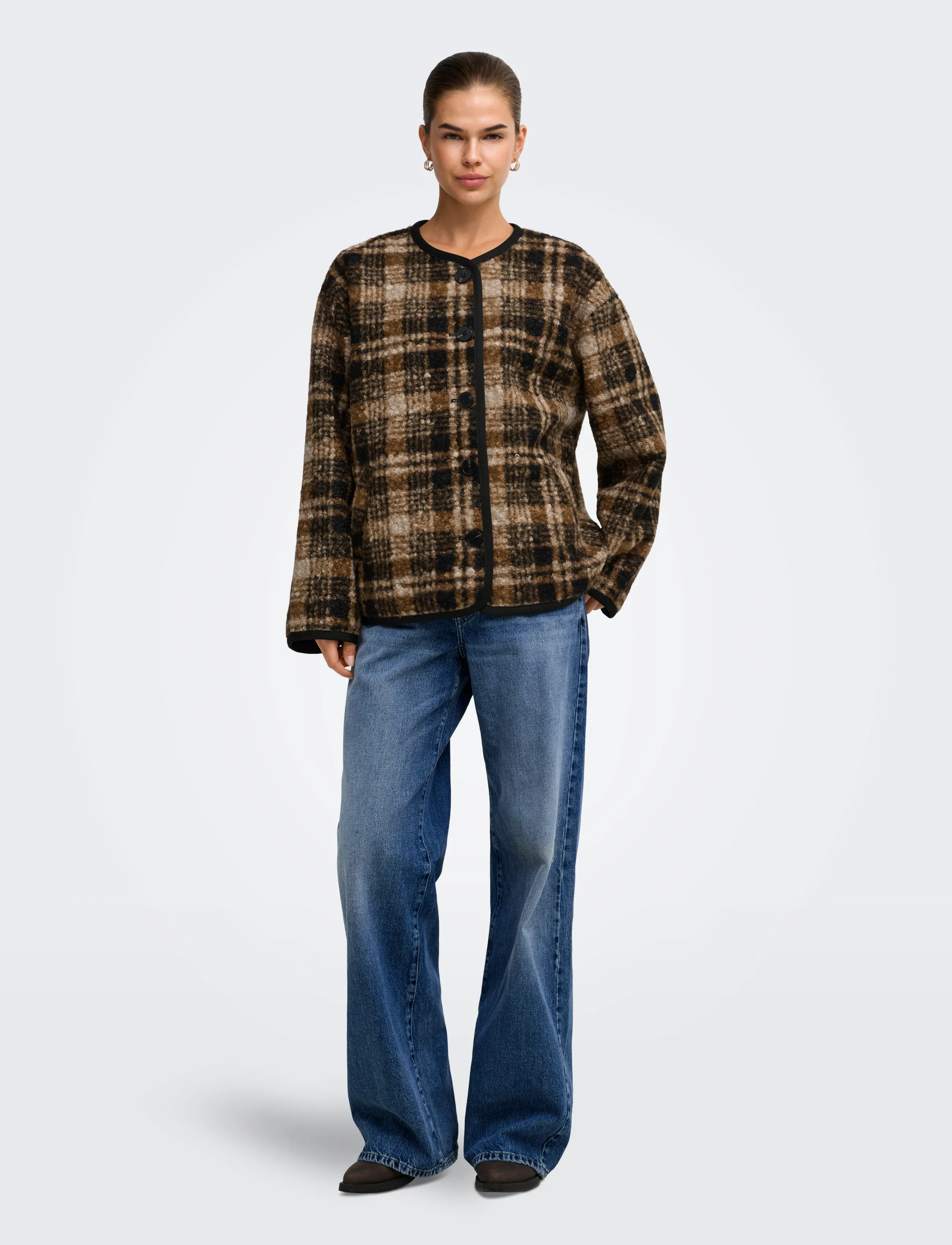 ONLY - ONLANNI BOUCLE JACKET CC OTW - toasted coconut - 4
