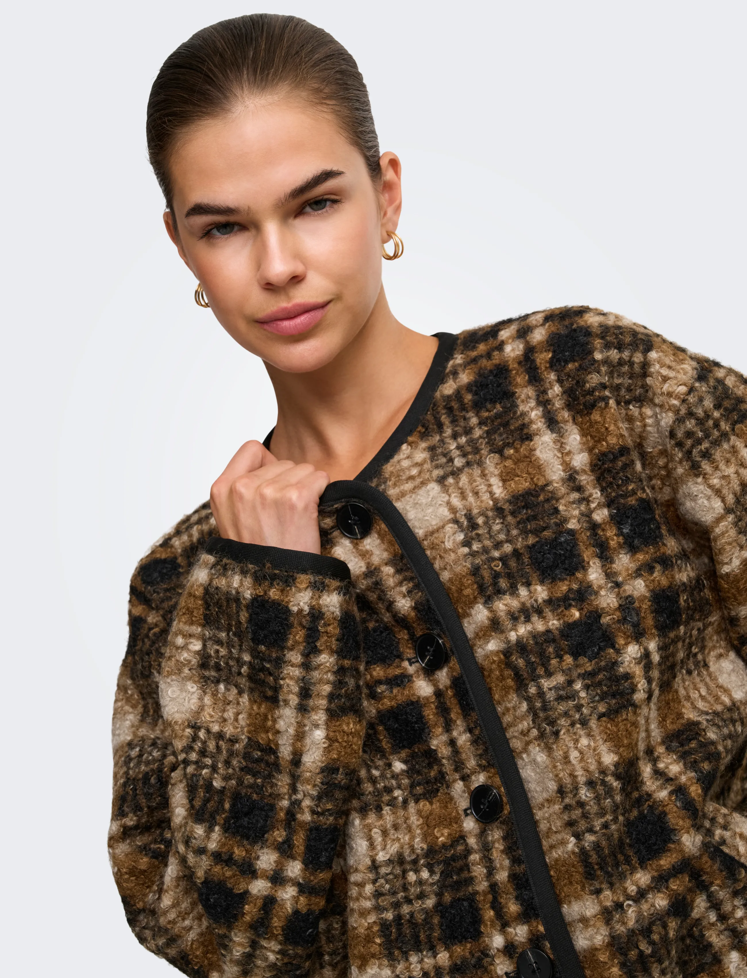ONLY - ONLANNI BOUCLE JACKET CC OTW - toasted coconut - 5