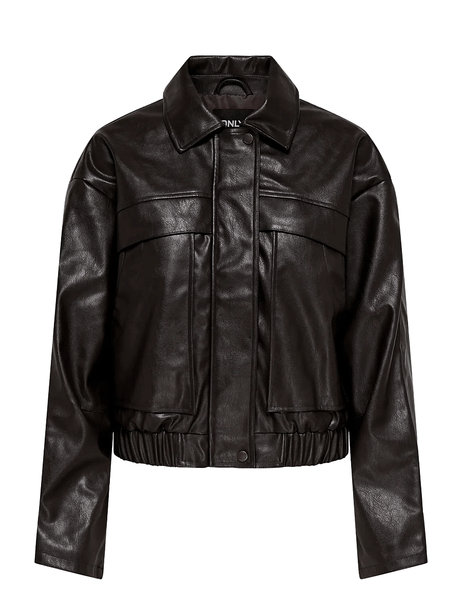 ONLY - ONLMELLE FAUX LEATHER JACKET OTW - chocolate torte - 1