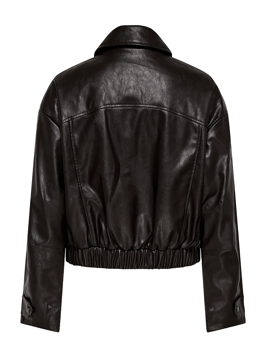 ONLY - ONLMELLE FAUX LEATHER JACKET OTW - chocolate torte - 2