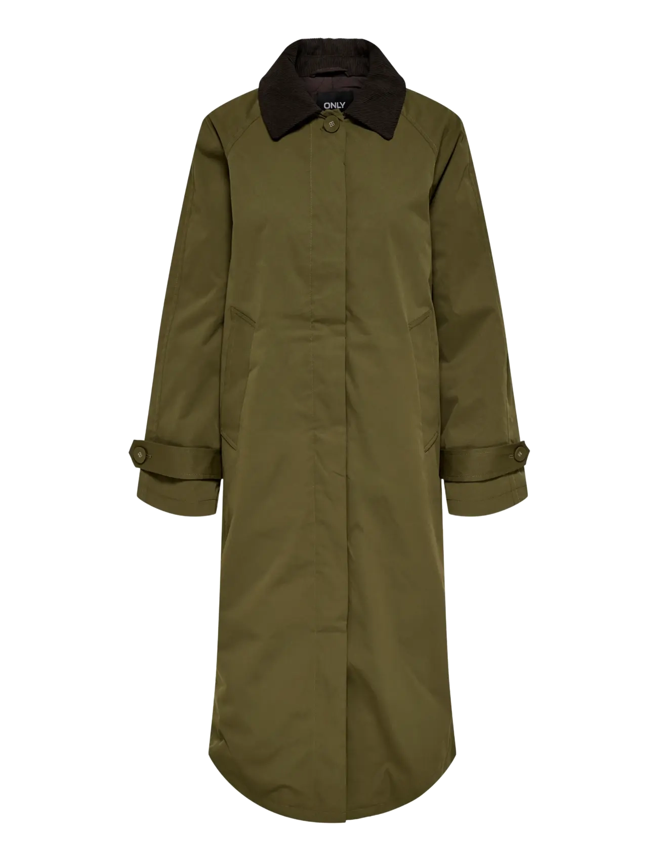 ONLY - ONLORCHID CORD MIX COAT OTW - tunna kappor - dark olive - 1