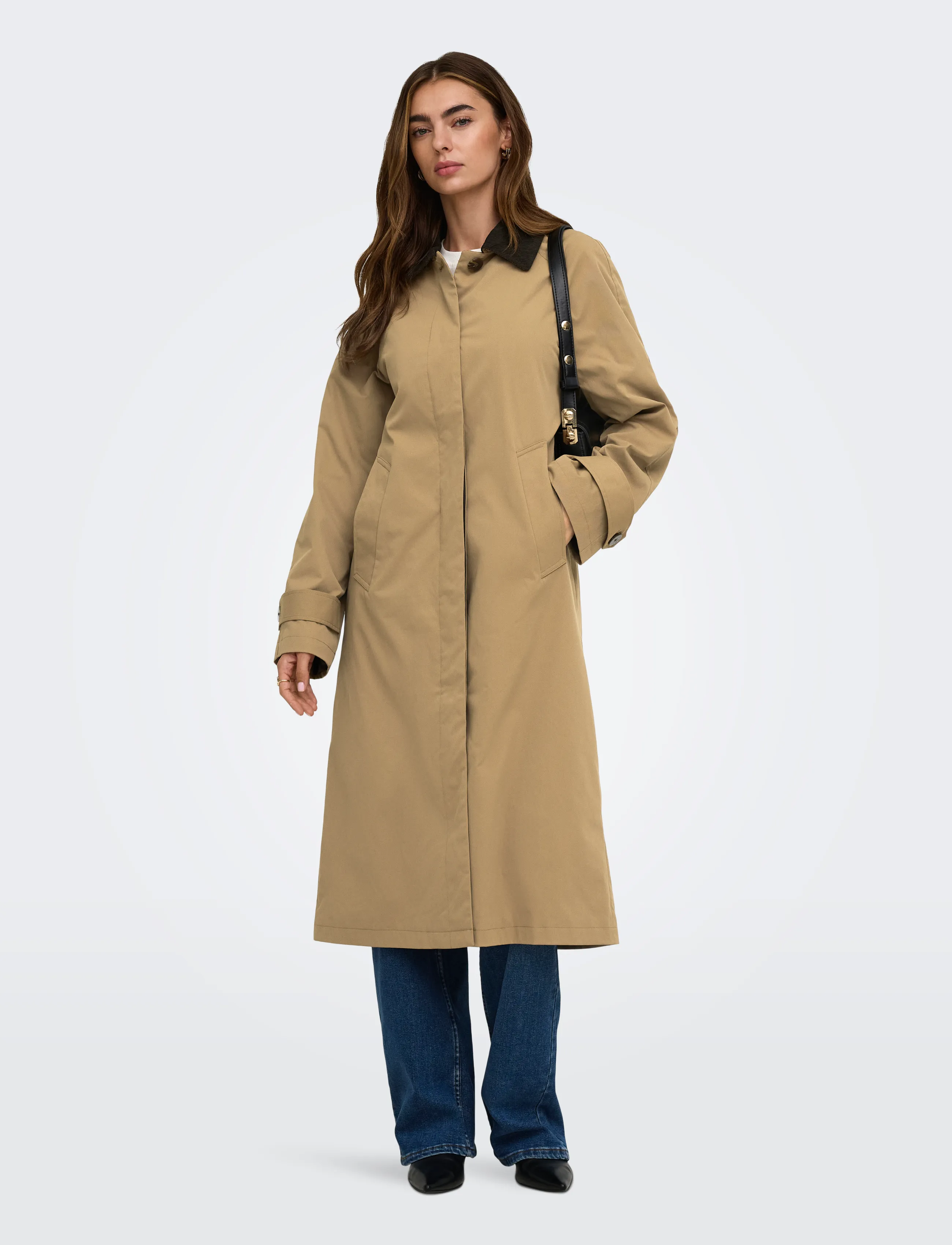 ONLY ONLORCHID CORD MIX COAT OTW - Vêtements - OTTER / beige