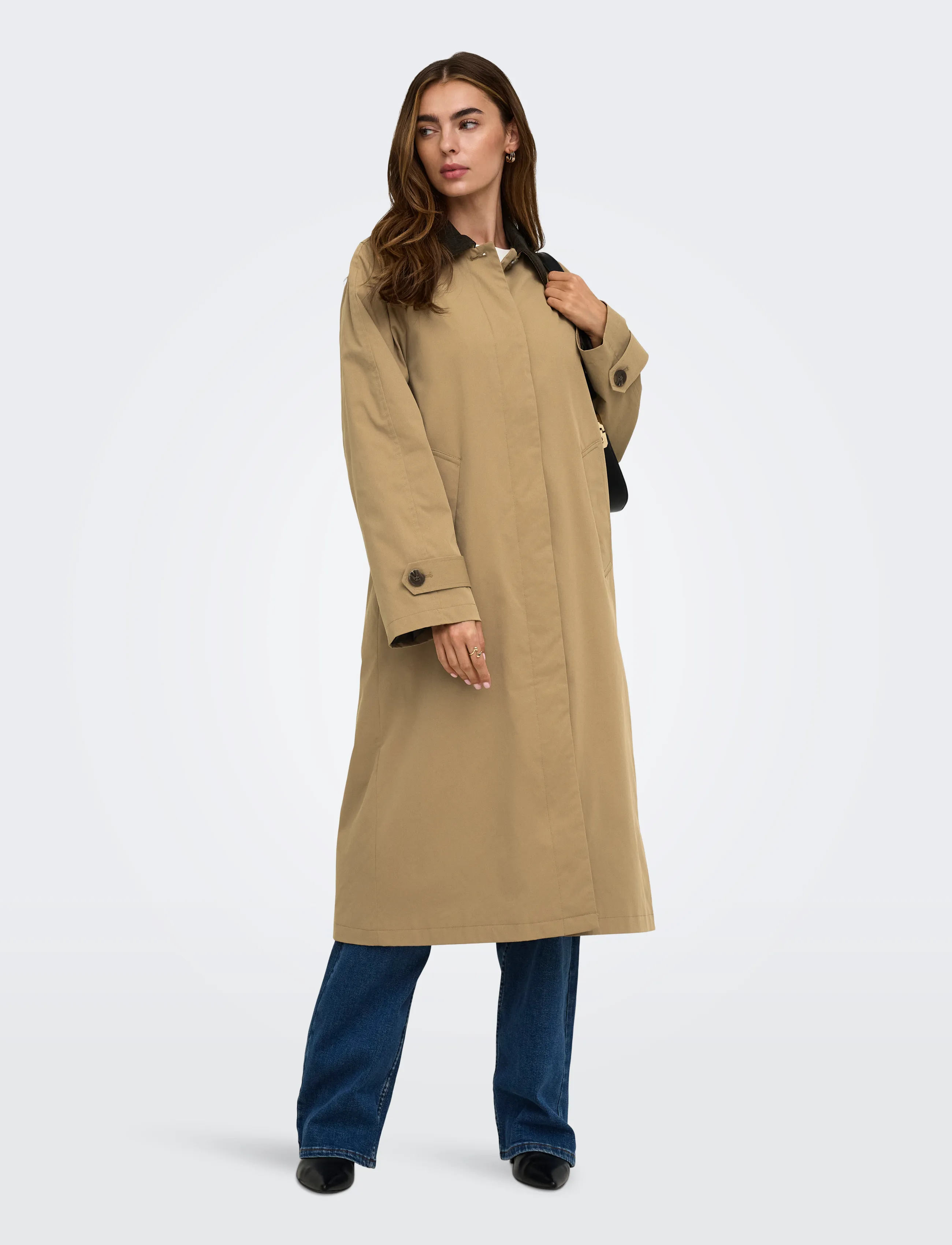 ONLY - ONLORCHID CORD MIX COAT OTW - leichte mäntel - otter - 4