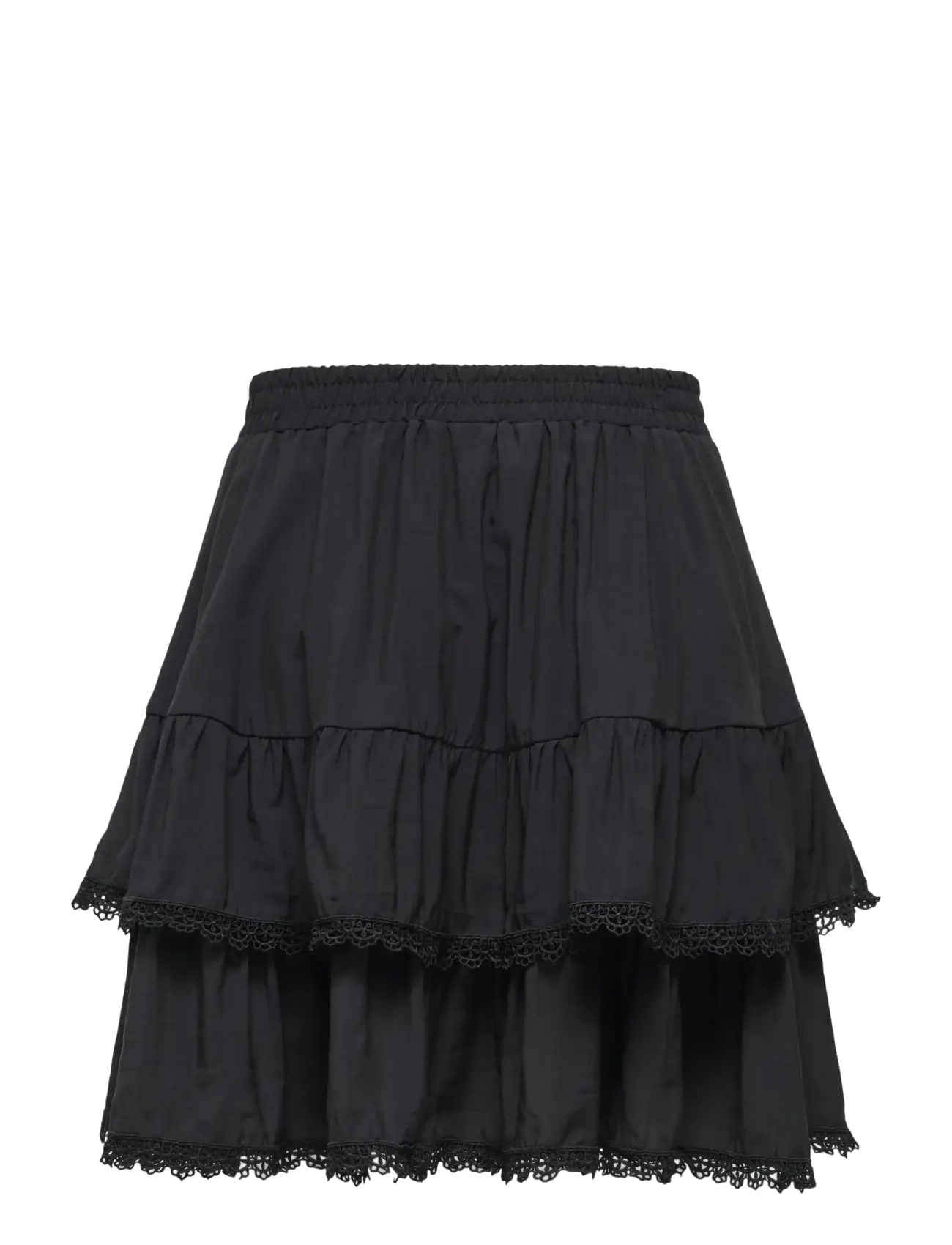 ONLY - ONLLUNA LAYER SHORT SKIRT WVN - madalaimad hinnad - black - 1