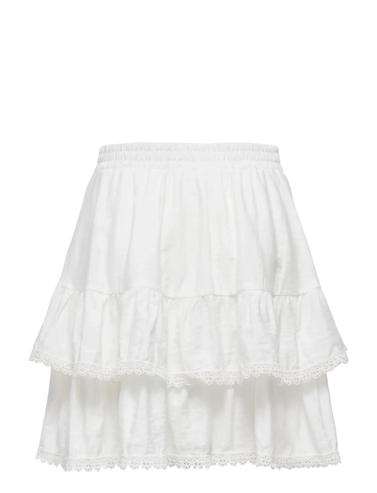 ONLY - ONLLUNA LAYER SHORT SKIRT WVN - kurze röcke - cloud dancer - 1