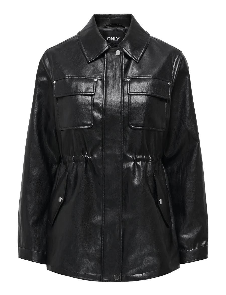 ONLY - ONLMINI FAUX LEATH STRING JACKET CC OTW - black - 1