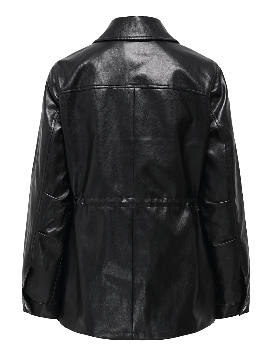 ONLY - ONLMINI FAUX LEATH STRING JACKET CC OTW - black - 2