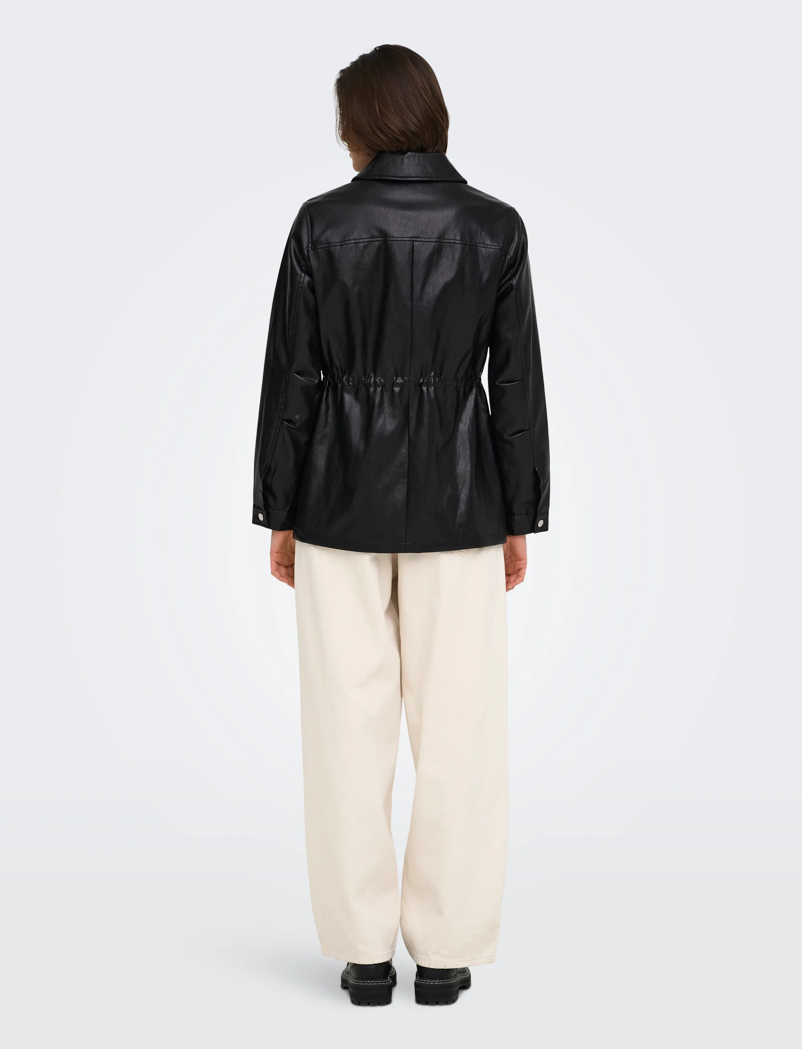 ONLY - ONLMINI FAUX LEATH STRING JACKET CC OTW - black - 3