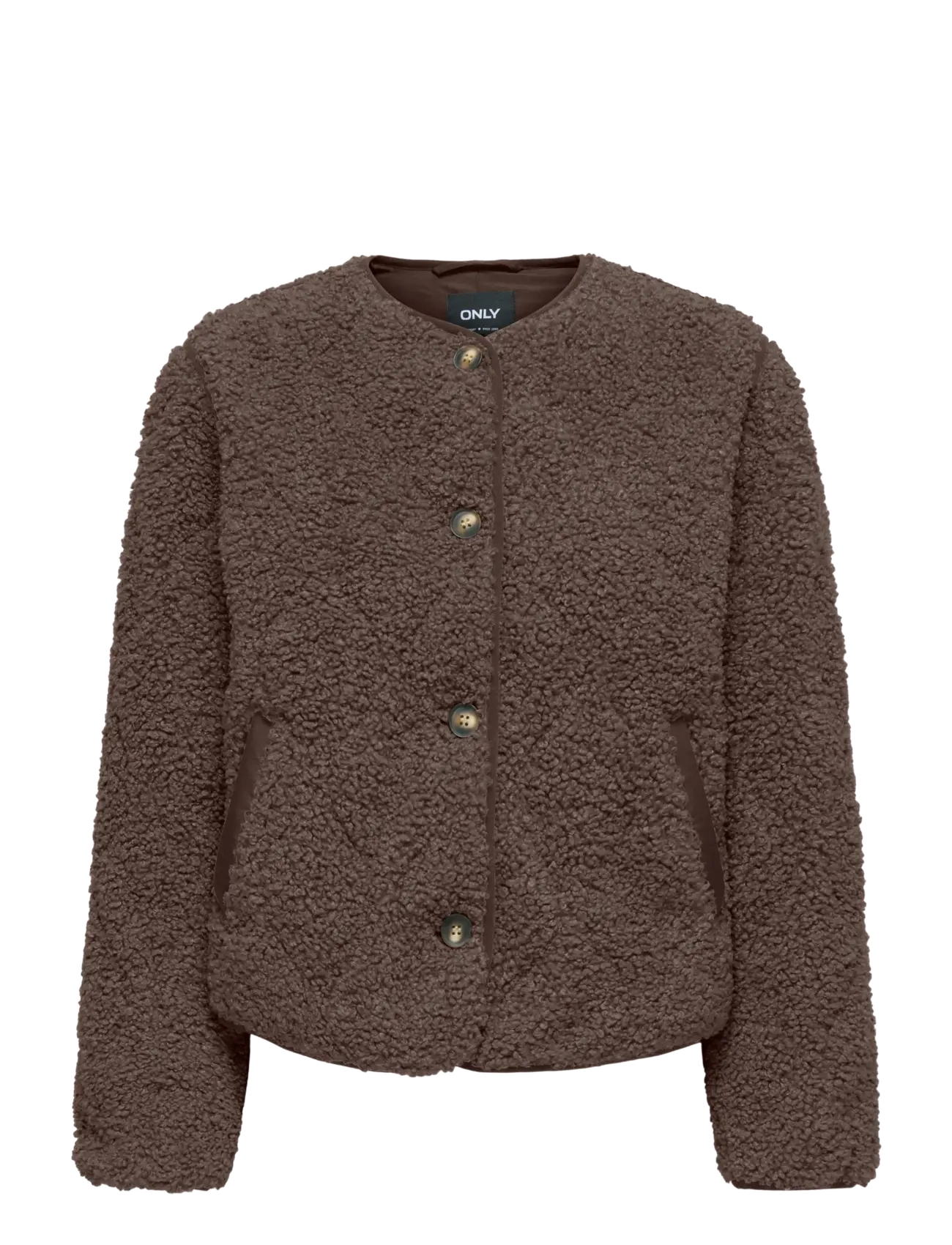 ONLY - ONLINES TEDDY JACKET CC OTW - fuskpäls - chocolate martini - 1