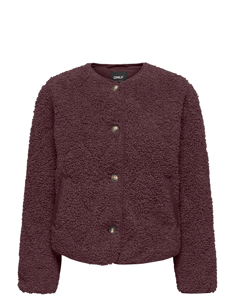 ONLY - ONLINES TEDDY JACKET CC OTW - kunstpelz - fudge - 0