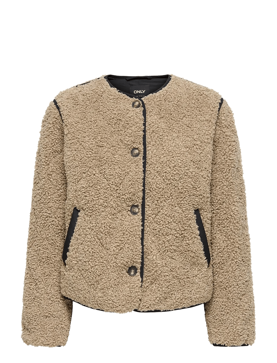 ONLY - ONLINES TEDDY JACKET CC OTW - kunstpelz - tigers eye - 1