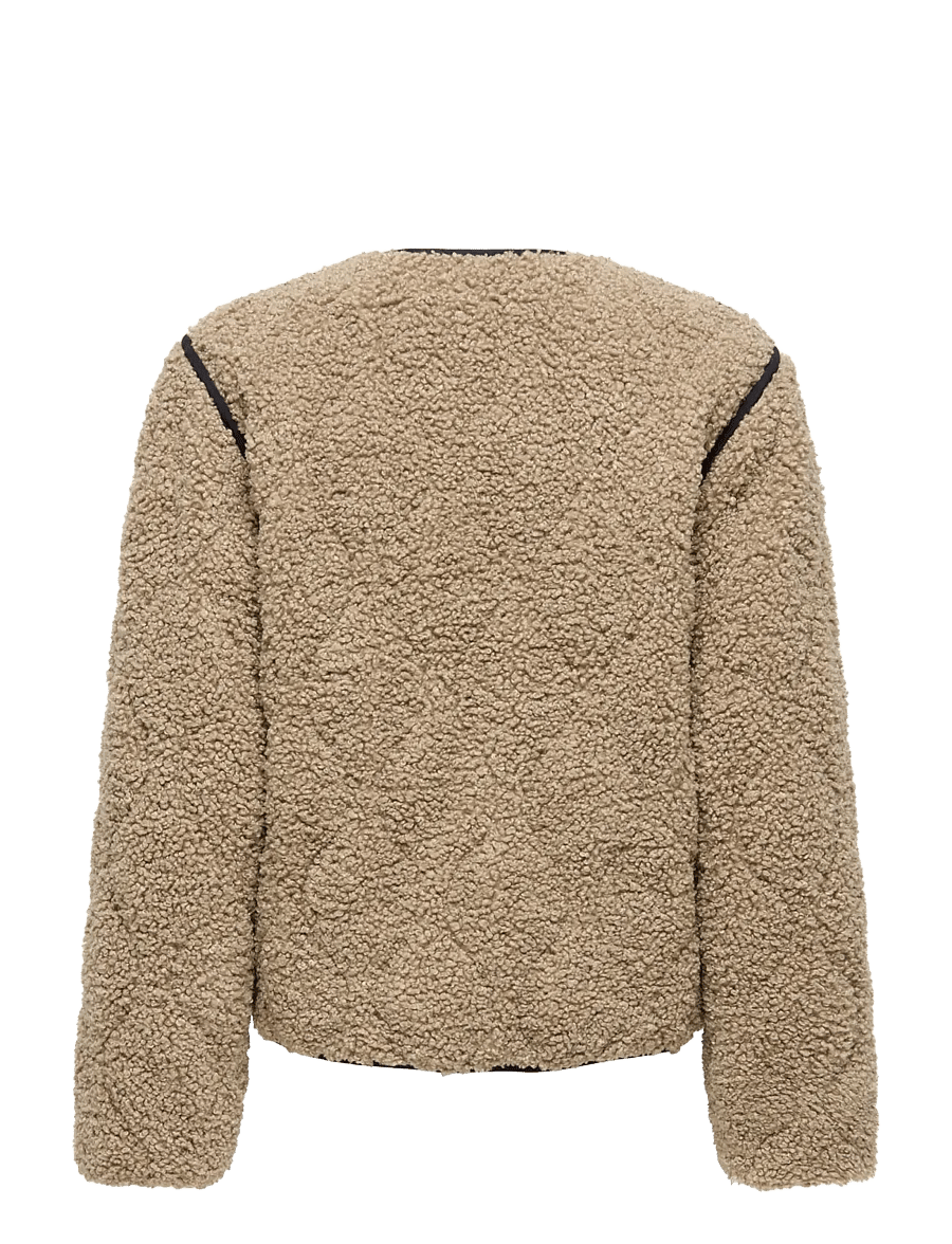 ONLY - ONLINES TEDDY JACKET CC OTW - kunstpelz - tigers eye - 2