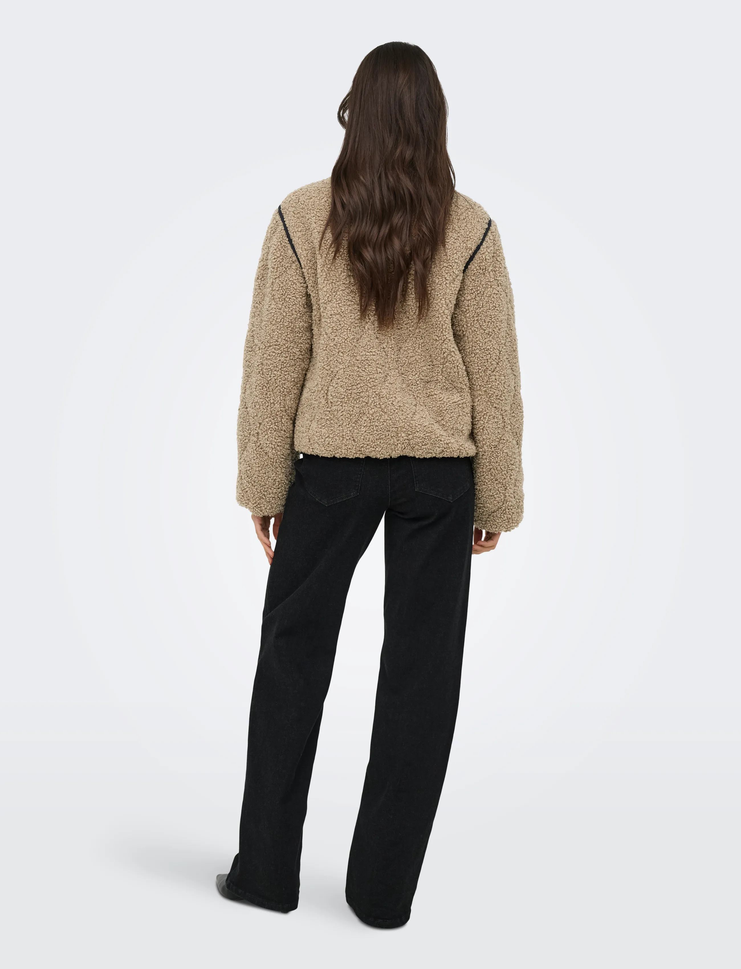 ONLY - ONLINES TEDDY JACKET CC OTW - kunstpelz - tigers eye - 3