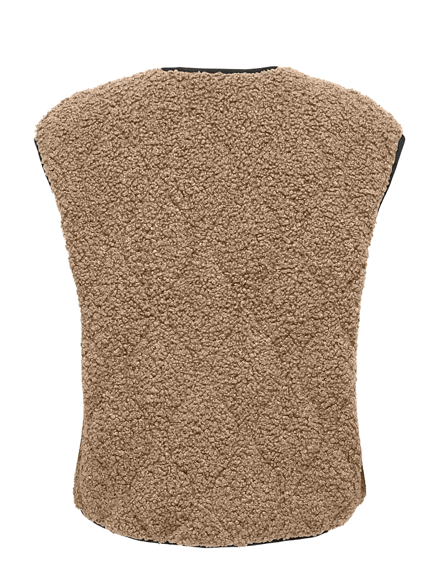 ONLY - ONLINES TEDDY WAISTCOAT CC OTW - fleece- und teddy-westen - tigers eye - 1