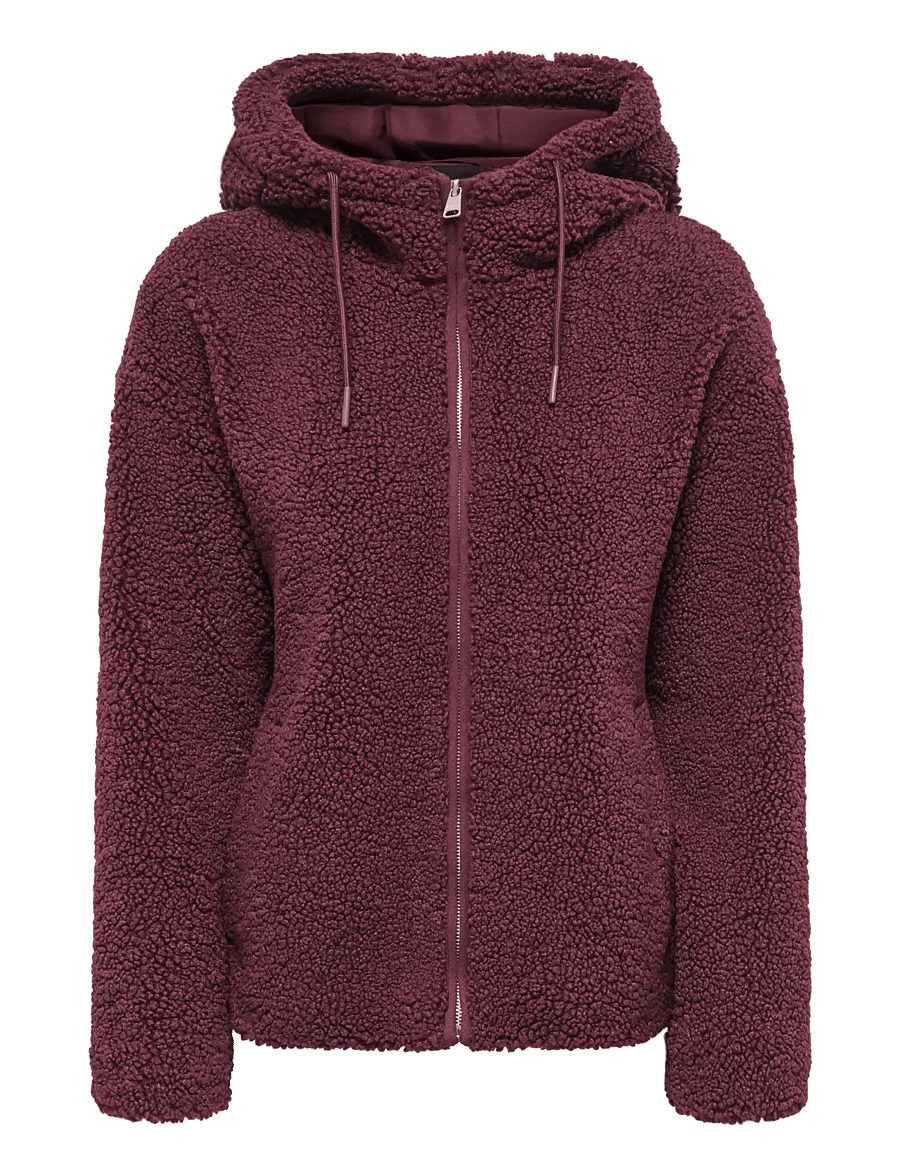 ONLY - ONLASPEN HOOD TEDDY JACKET CC OTW - faux fur - decadent chocolate - 1