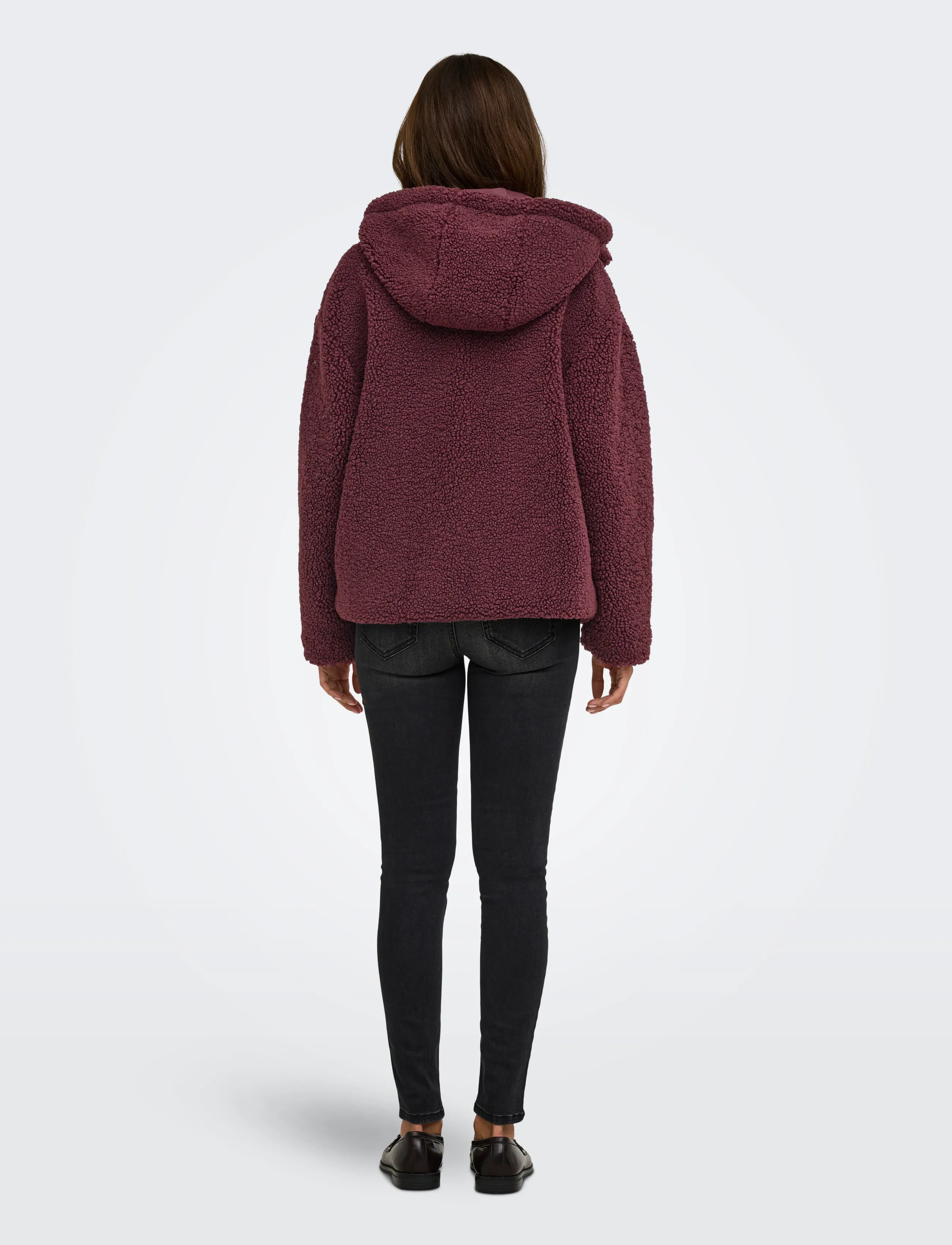 ONLY - ONLASPEN HOOD TEDDY JACKET CC OTW - faux fur - decadent chocolate - 3