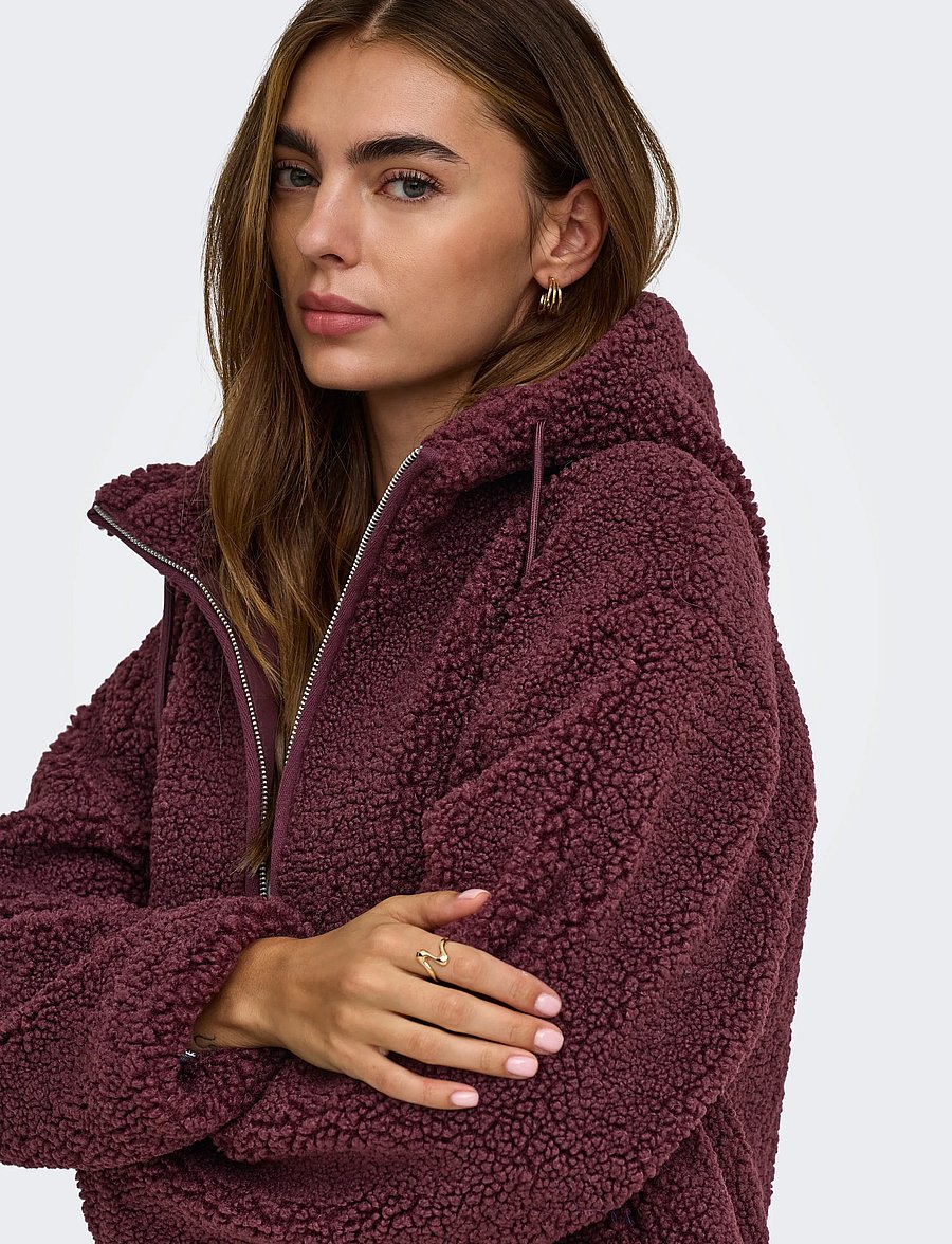 ONLY - ONLASPEN HOOD TEDDY JACKET CC OTW - faux fur - decadent chocolate - 5