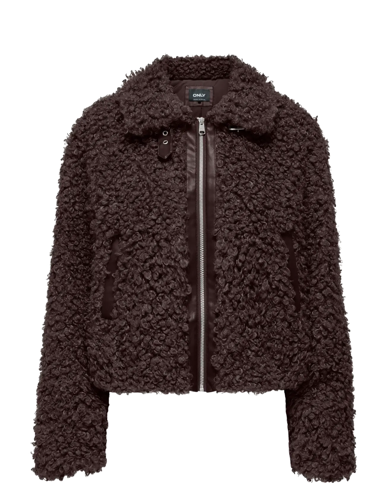ONLY ONLTILDA TEDDY JACKET CC OTW - Kläder - CHOCOLATE TORTE / brown