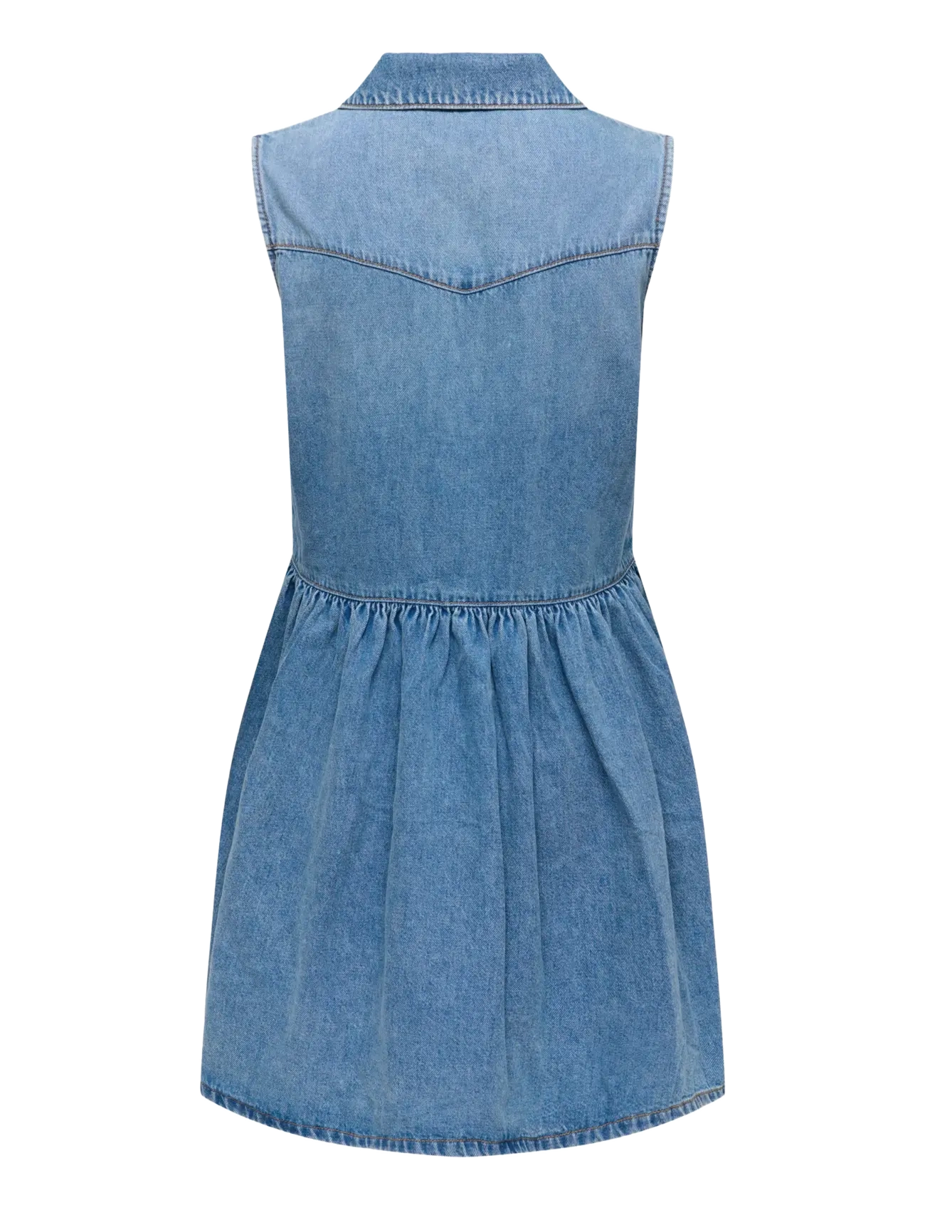 ONLY - ONLCYRUS SL SHORT DNM DRESS AKM - robes chemises - medium blue denim - 2