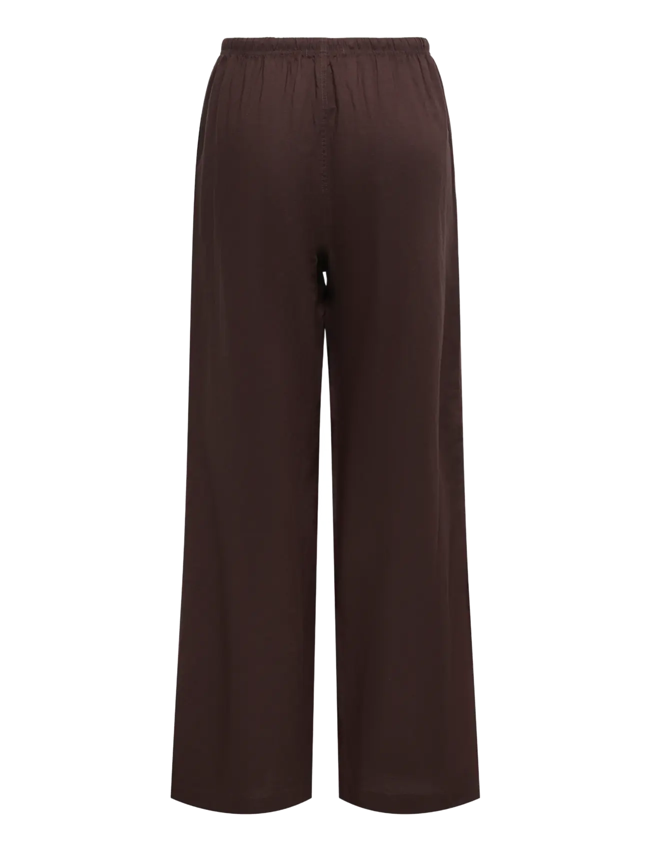 ONLY - ONLISOLA MW PULL-UP WIDE PANT PNT - coffee bean - 2