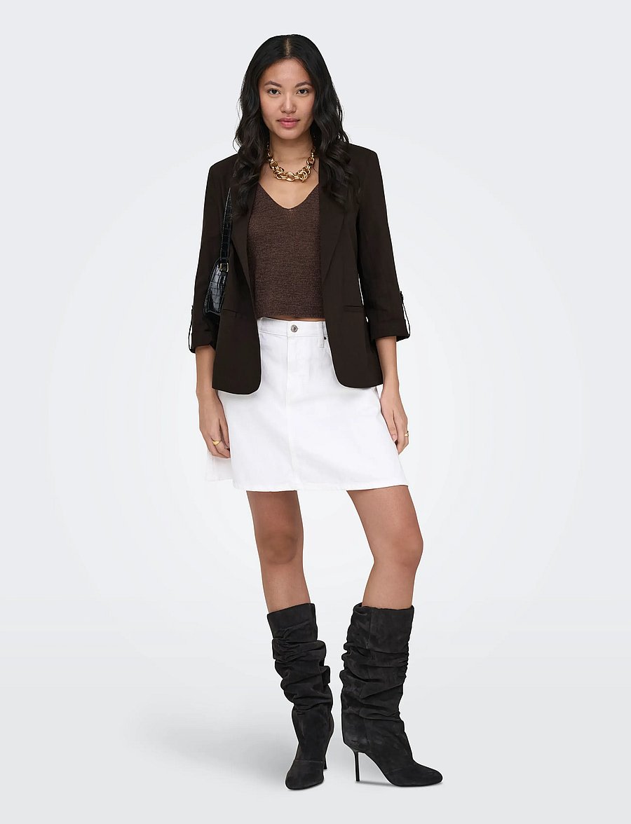 ONLY - ONLCARO-ISOLA 3/4 BLAZER TLR - einreihige blazer - coffee bean - 4