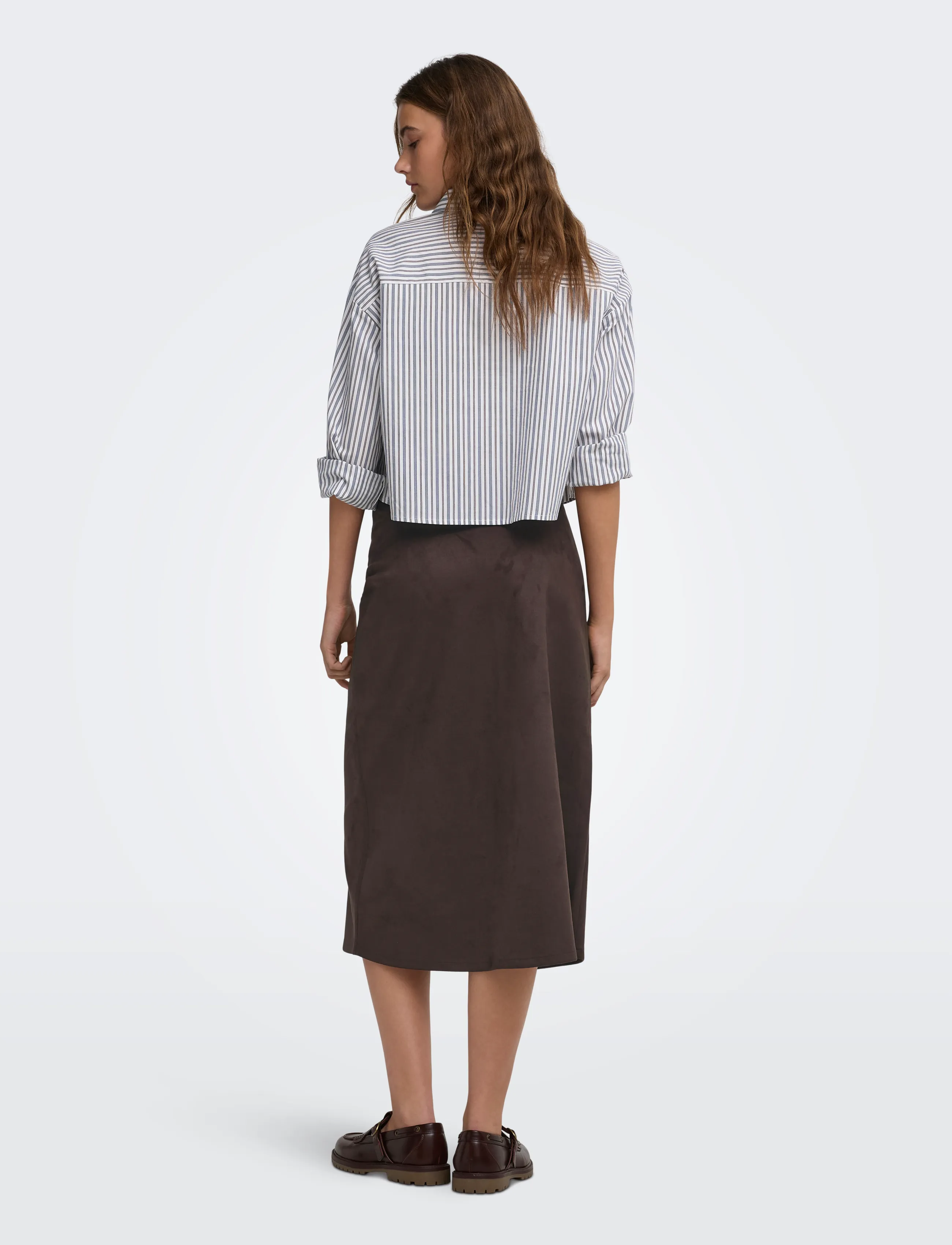 ONLY - ONLDIANE FAUX SUEDE SKIRT CC OTW - midi kjolar - coffee bean - 2