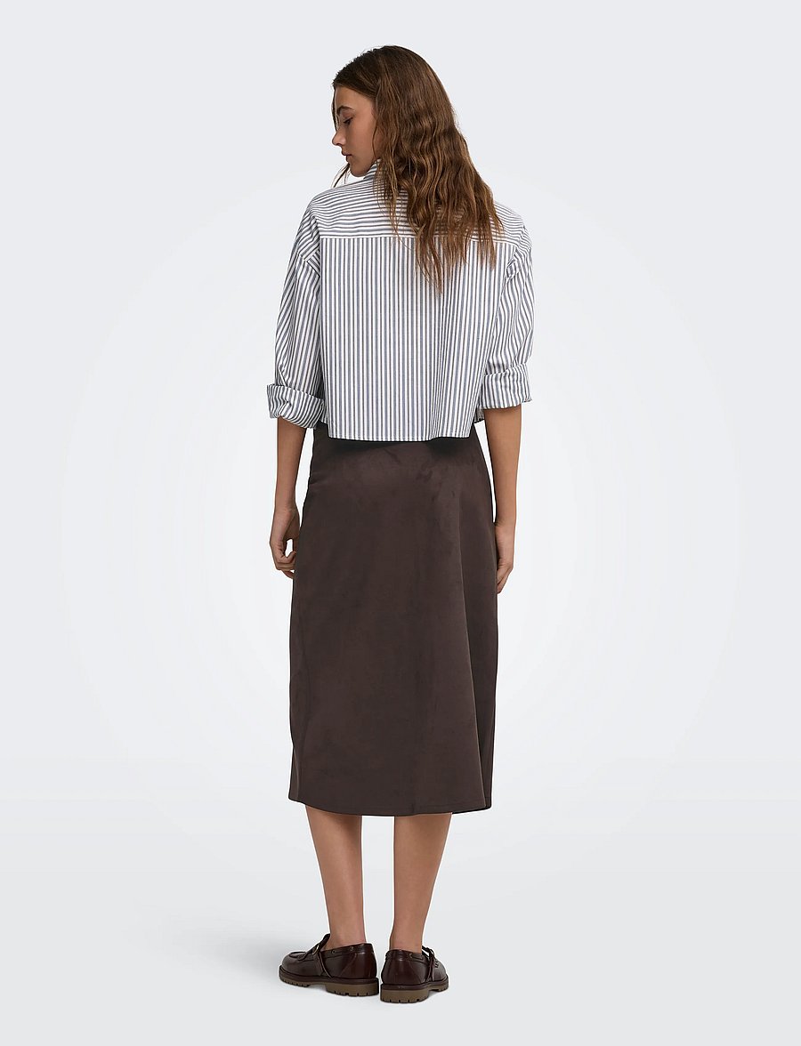 ONLY - ONLDIANE FAUX SUEDE SKIRT CC OTW - midi kjolar - coffee bean - 2