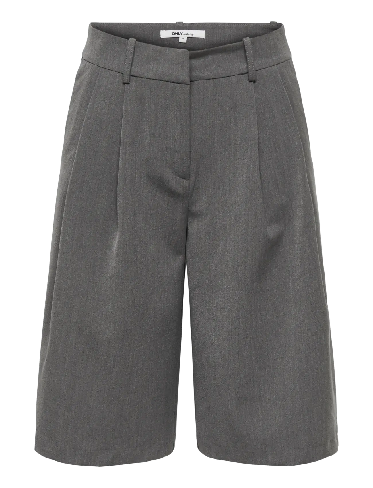 ONLY ONLNALINA MW BERMUDA SHORTS TLR - Bermudashorts - MEDIUM GREY MELANGE / grey