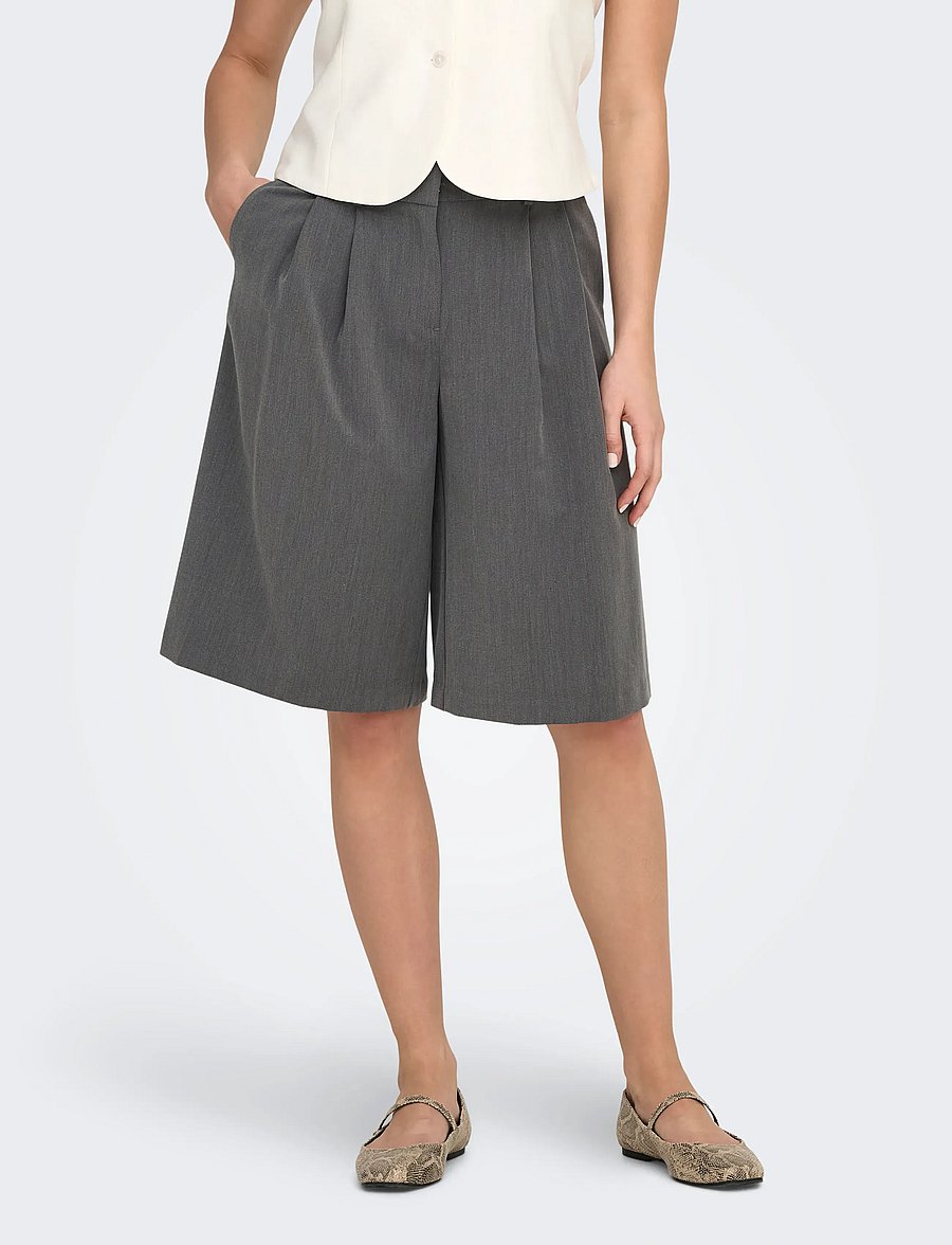 ONLY - ONLNALINA MW BERMUDA SHORTS TLR - medium grey melange - 0
