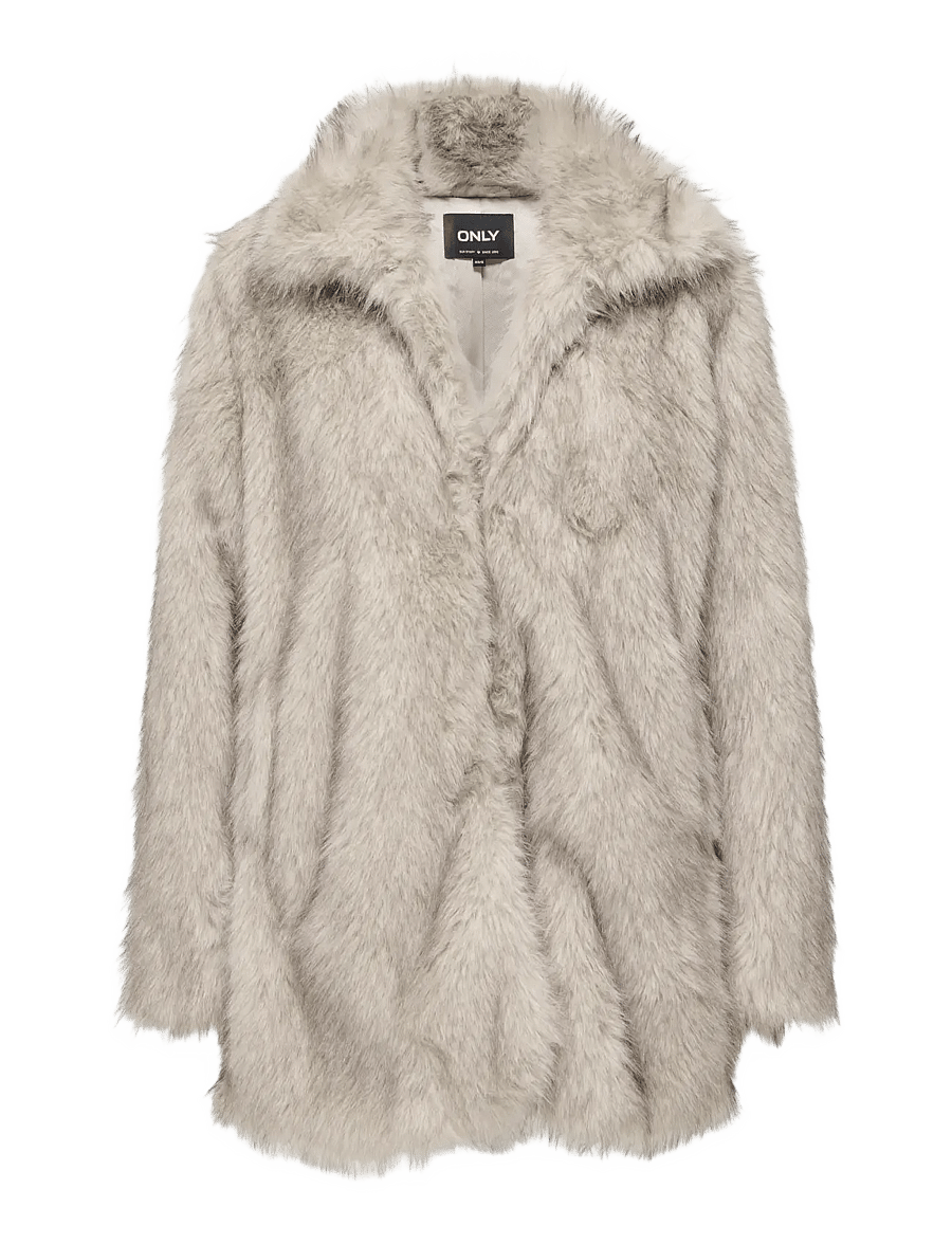 ONLY - ONLDAWN FUR COAT CC OTW - faux fur - satellite - 1